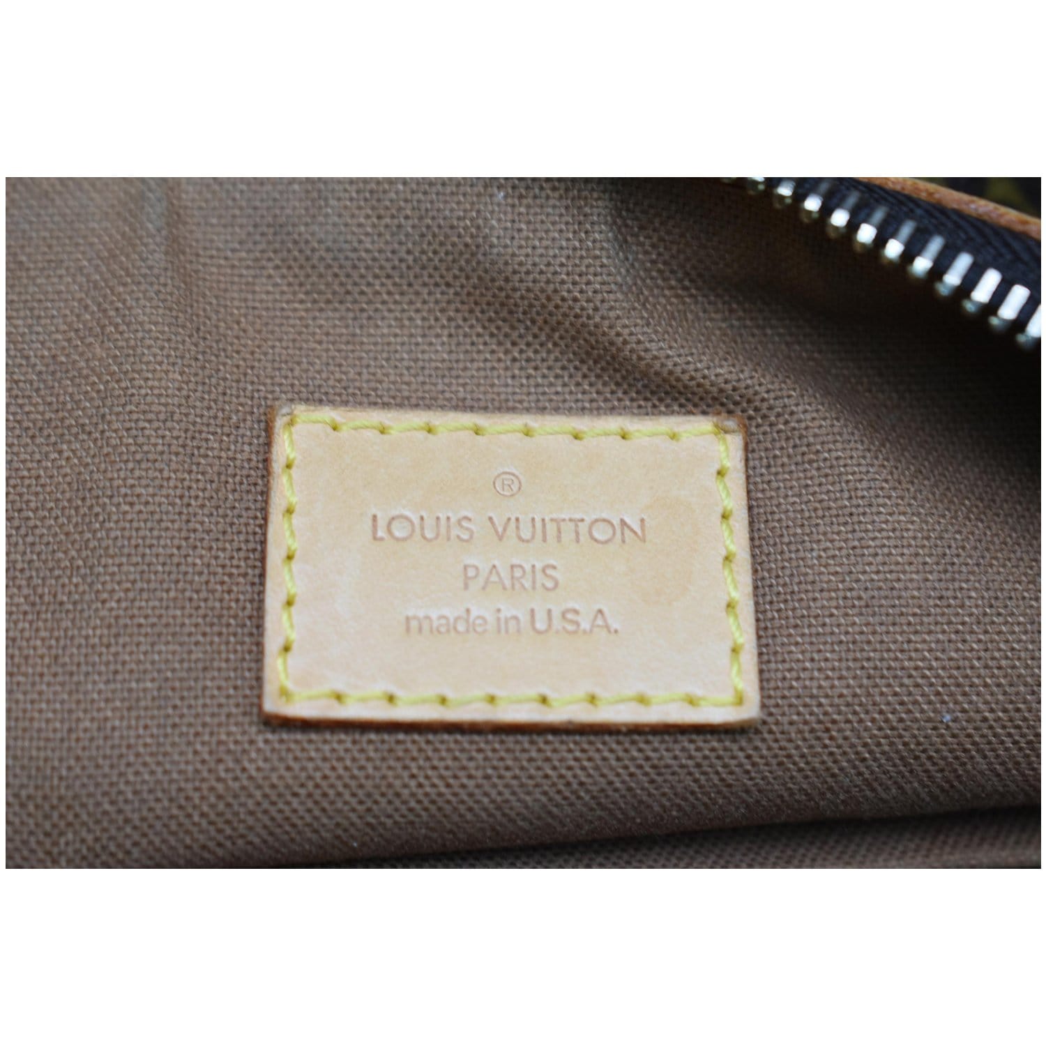Tulum fabric handbag Louis Vuitton Brown in Cloth - 35371743