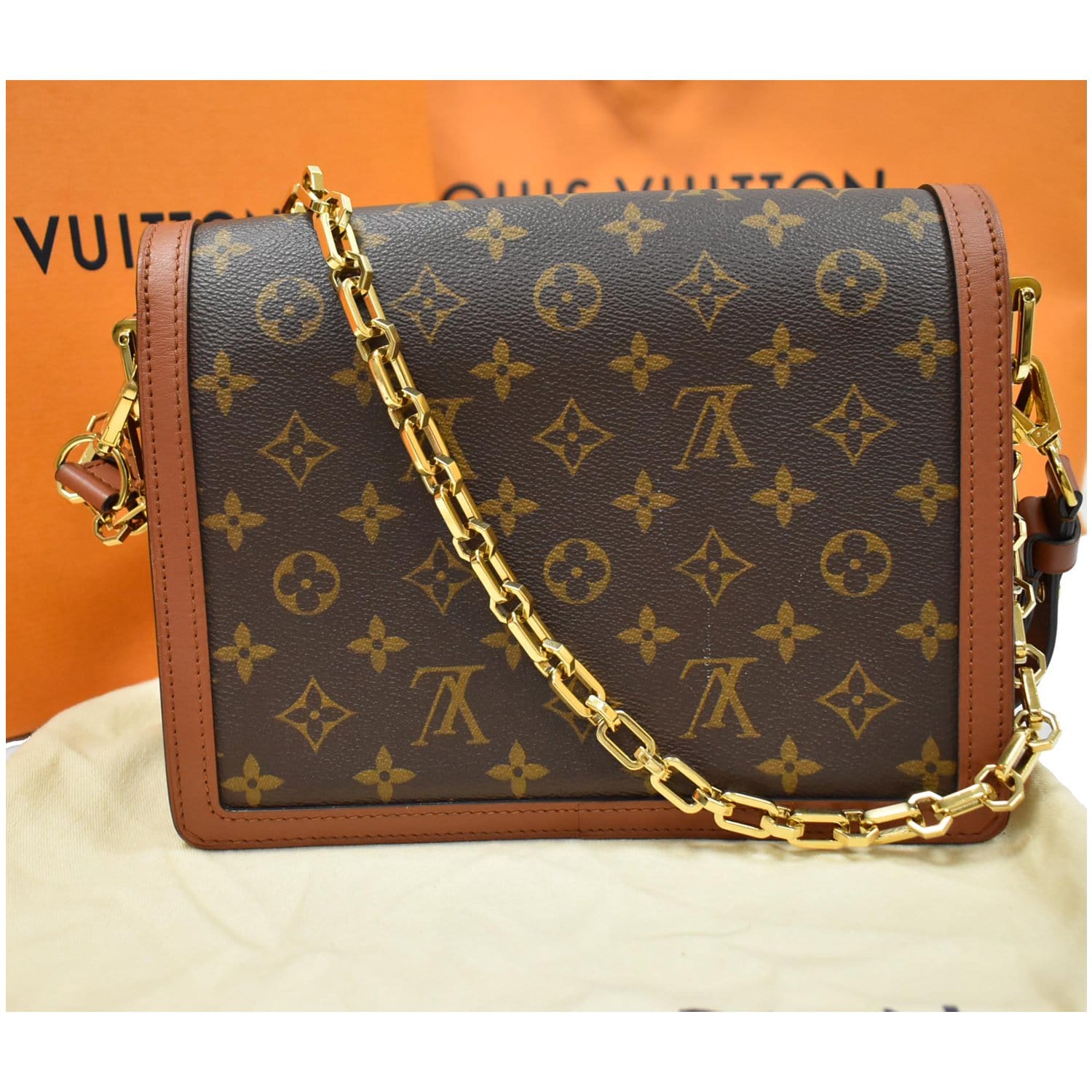 Louis Vuitton Ebene Reverse Monogram Coated Canvas Mini Dauphine Shoulder  Bag Gold Hardware, 2020 Available For Immediate Sale At Sotheby's