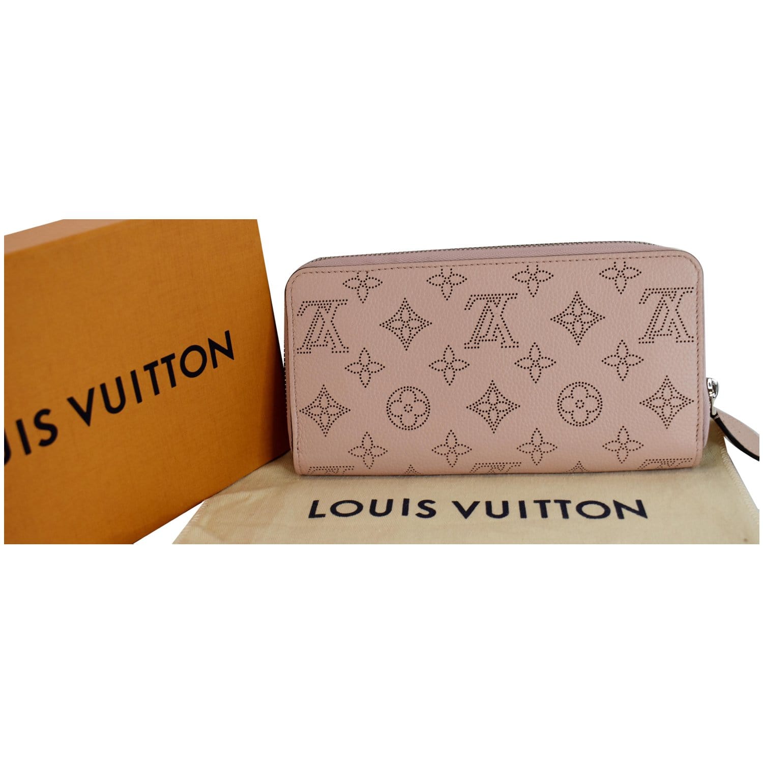 Louis+Vuitton+Zippy+Wallet+Mahina+M61867+Purse+Noir+Unisex for sale online