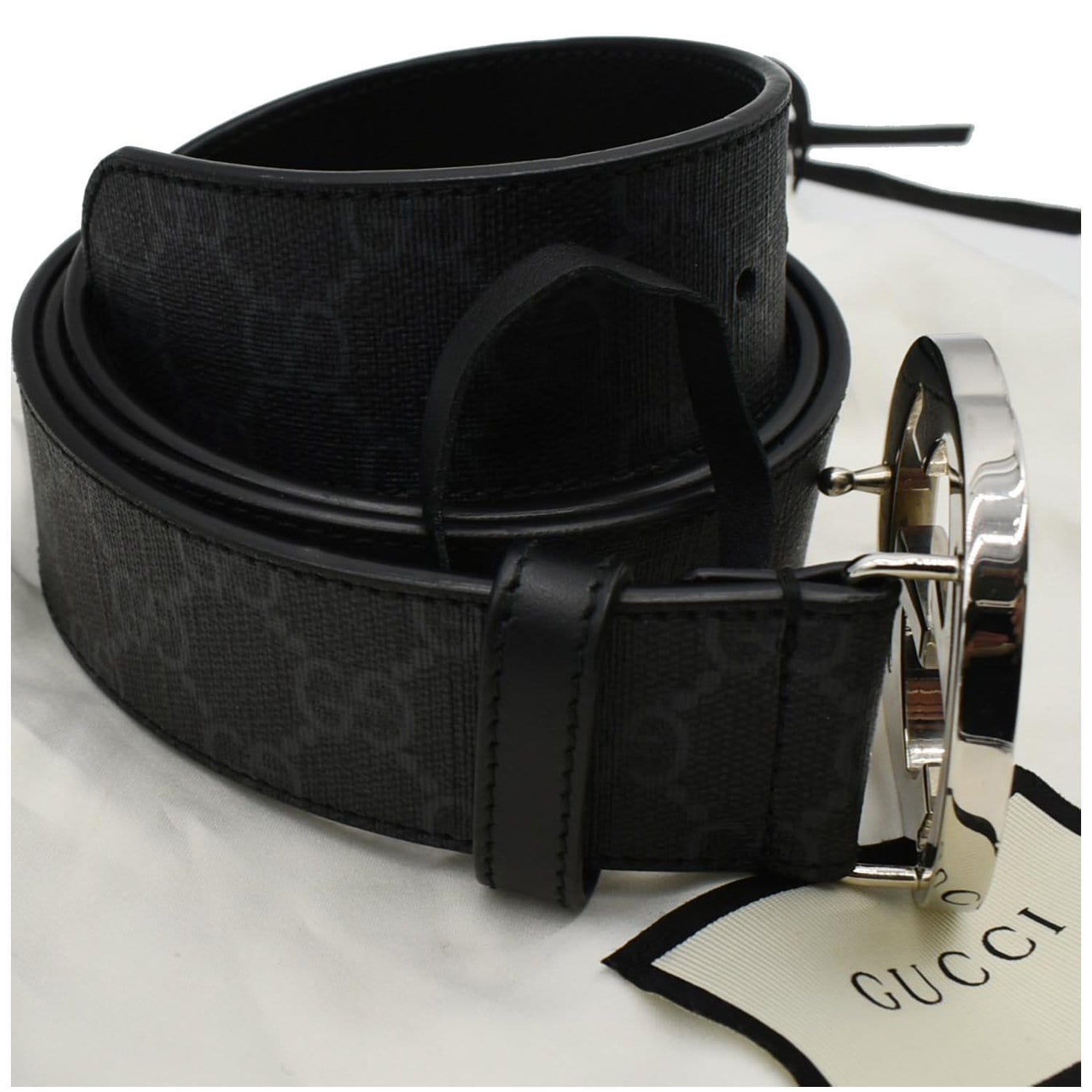 Gucci Men's GG Supreme Belt with G Buckle