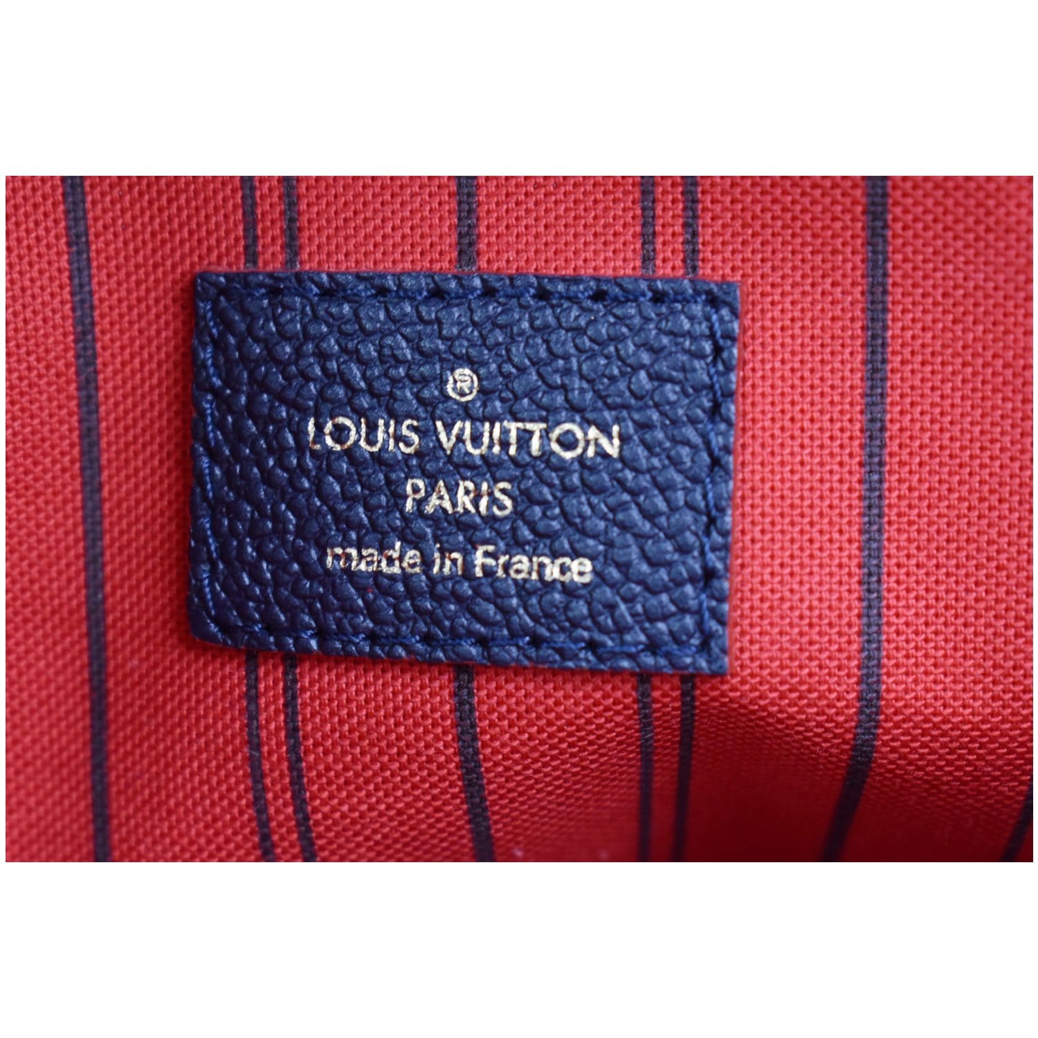 Louis Vuitton Navy Blue Monogram Empreinte Leather Pochette Metis, Lot  #58039