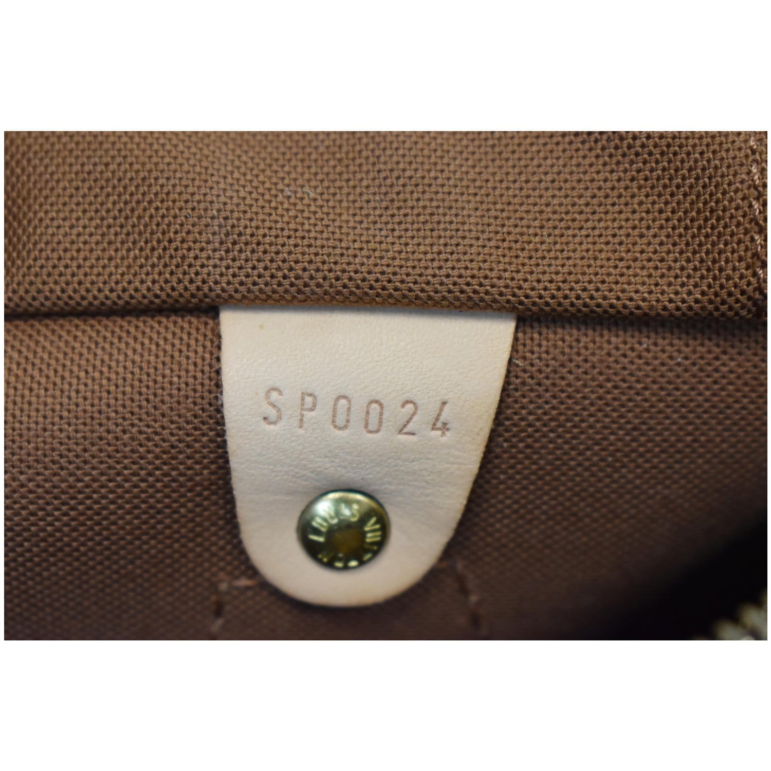 Louis Vuitton Monogram LV SPEEDY 25 Handbag Browns Canvas Bag