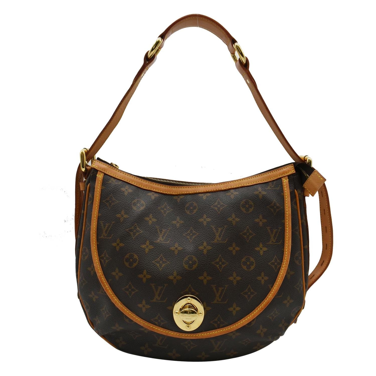 Twist Louis Vuitton Brown Monogram Tulum PM Leather Cloth ref.918352 - Joli  Closet