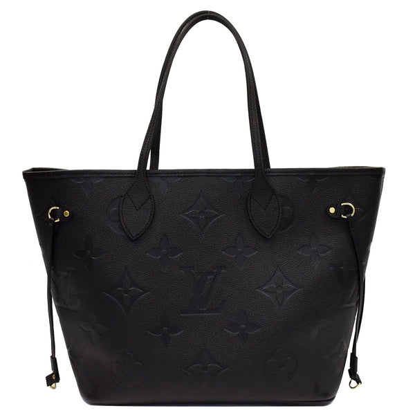 LOUIS VUITTON Neverfull MM Monogram Empreinte Tote Bag Black