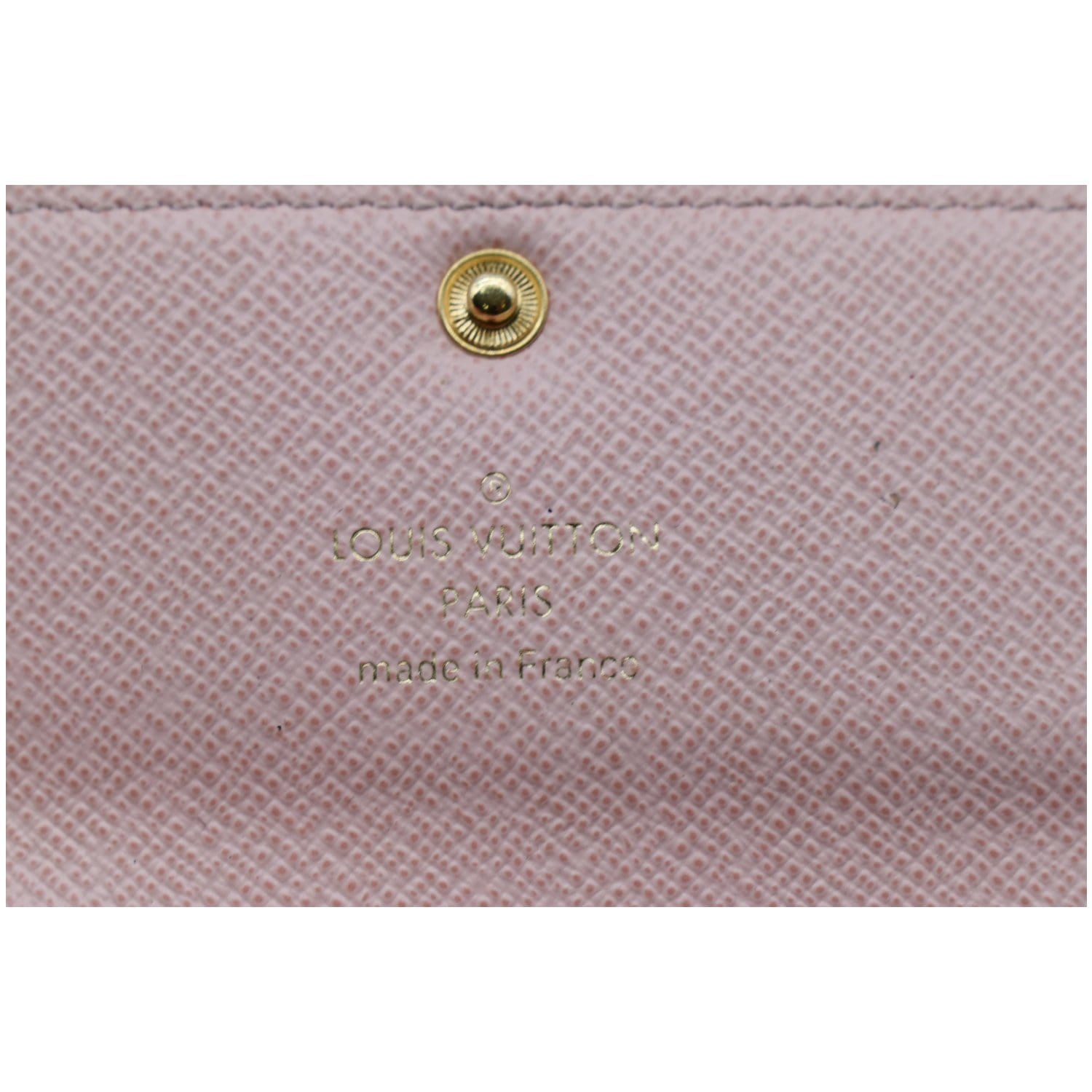 Louis Vuitton Key Holder Multicles 6 Damier Ebene Rose Ballerine