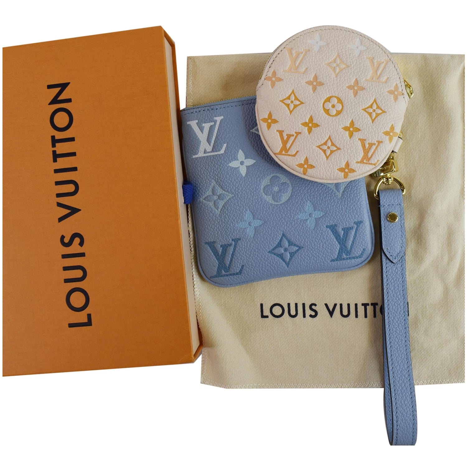 Louis Vuitton, Bags, Louis Vuitton Lv By The Pool Blue Neverfull Mm Tote  Pouchette
