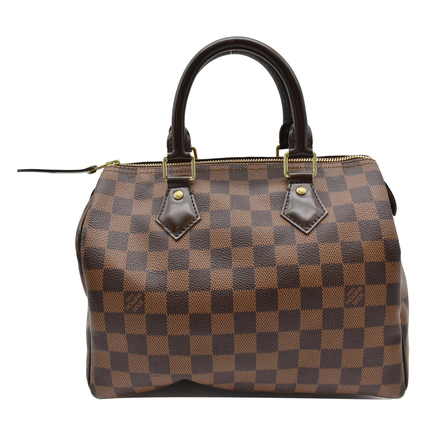 Louis+Vuitton+Speedy+Shoulder+Bag+25+Brown+Leather for sale online
