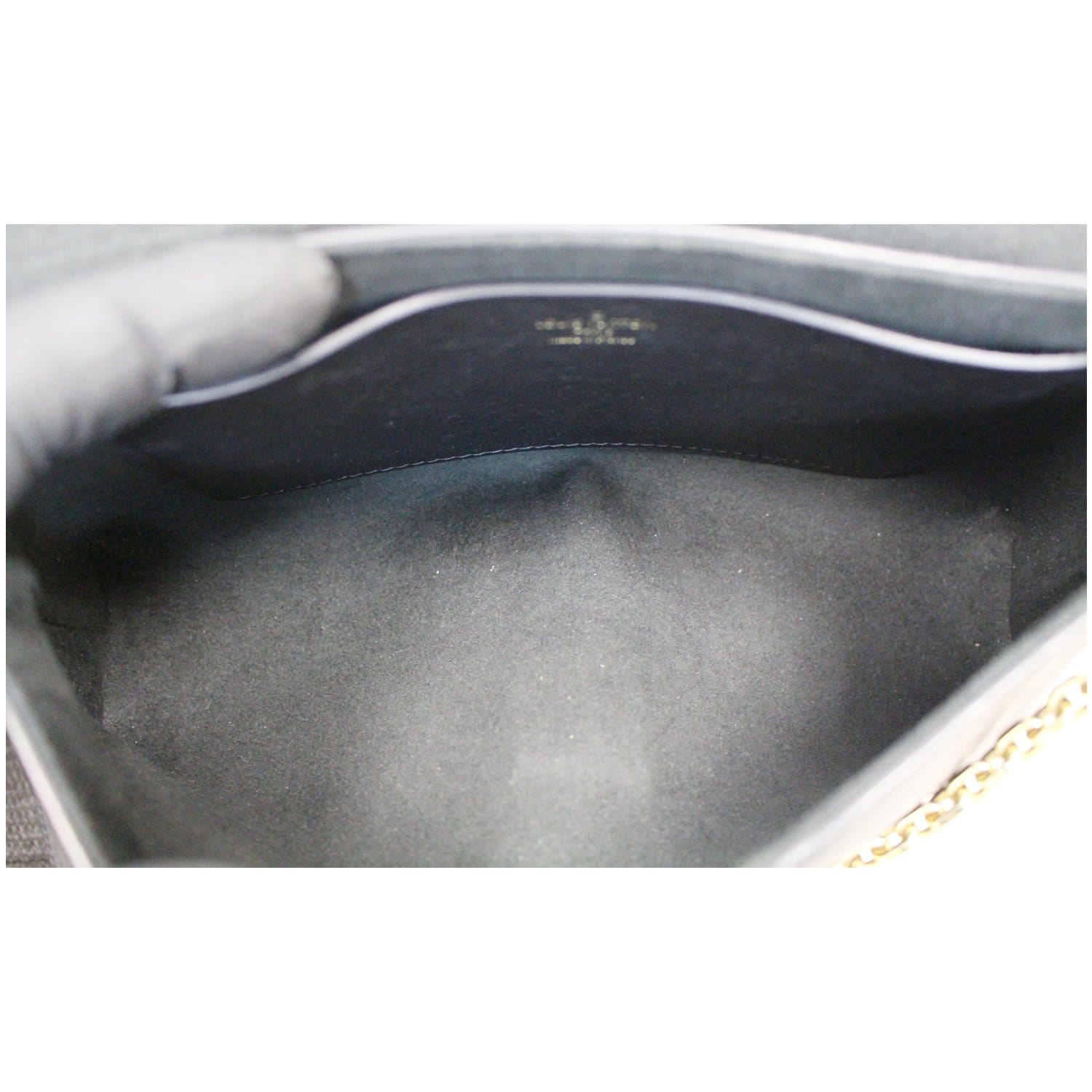 Louis Vuitton Love Note Black Leather Chain Bag