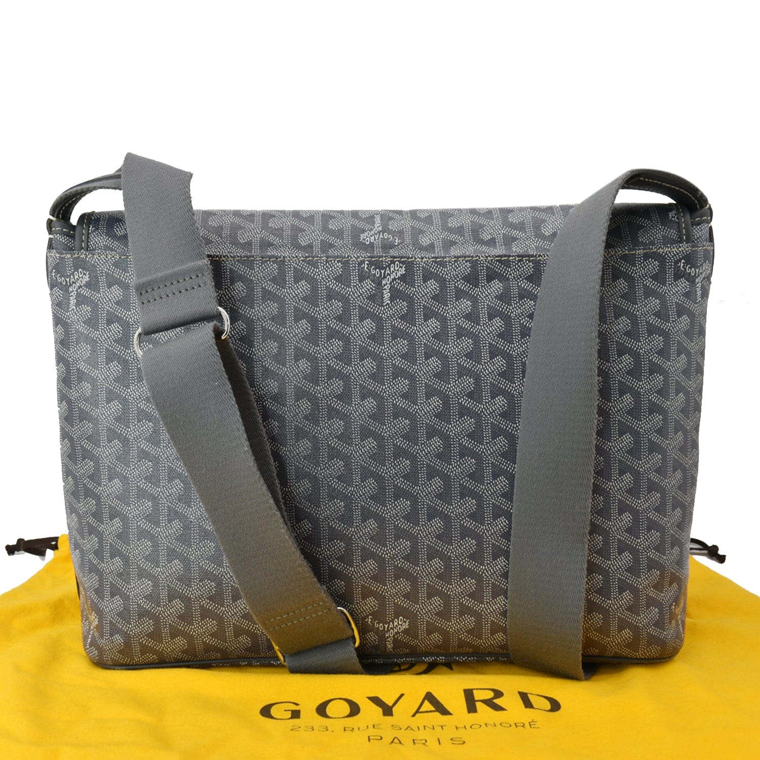 Goyard Yellow Coated Canvas and Leather Crossbody Bag Goyard
