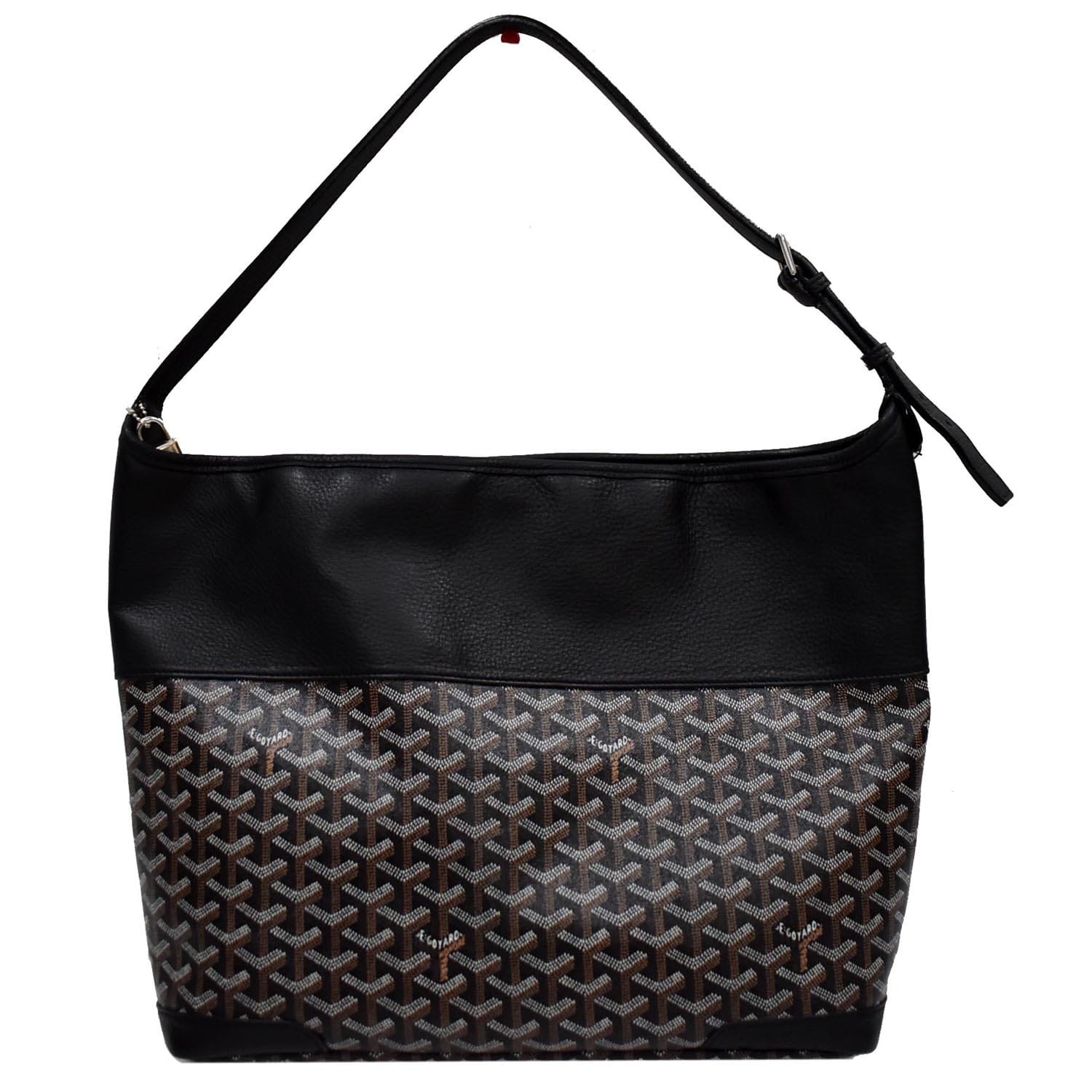 Goyard Black Saïgon Structured MM Top Handle Bag ○ Labellov
