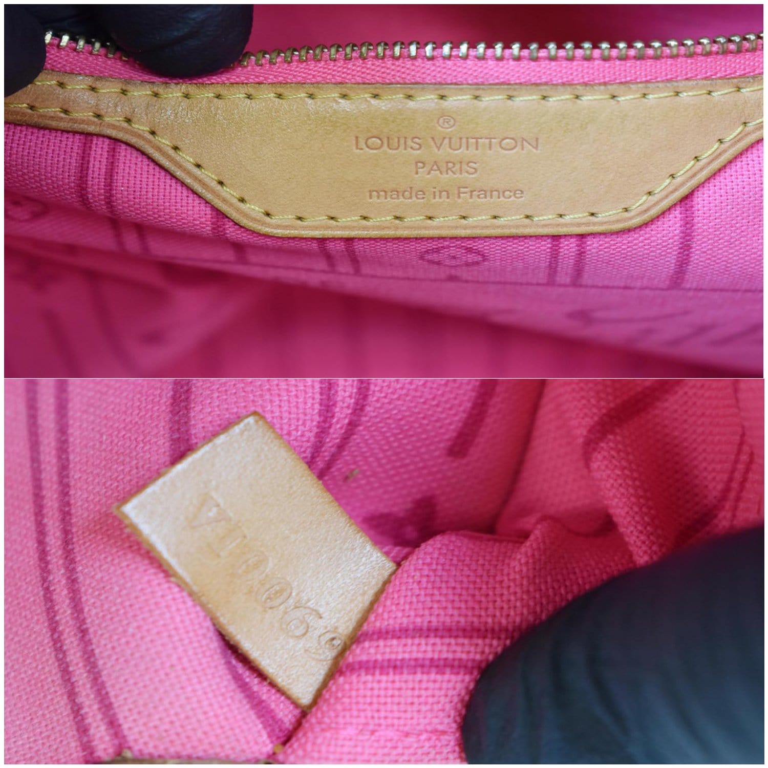 Neverfull cloth handbag Louis Vuitton Brown in Cloth - 37422103