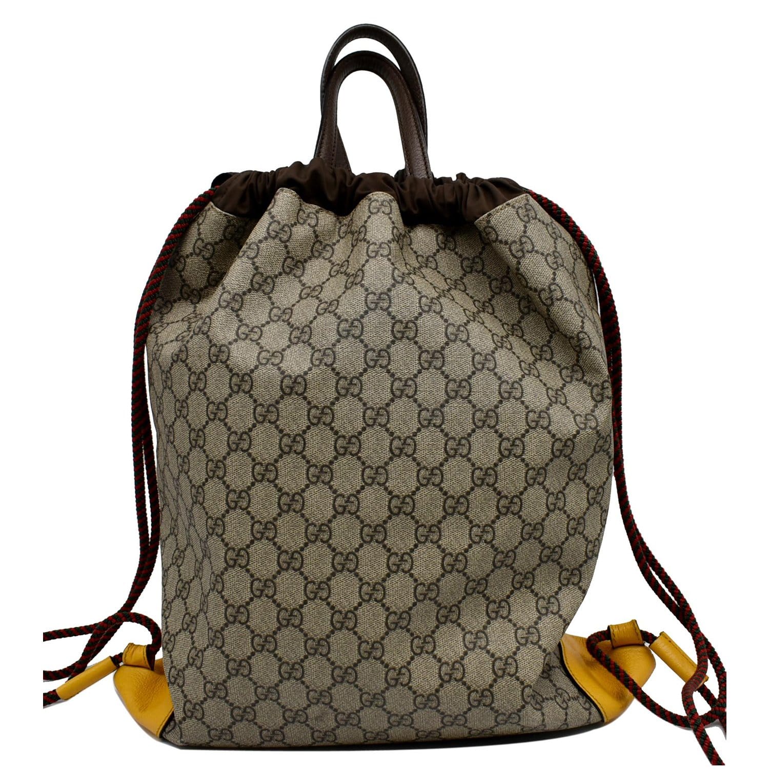 Gucci Drawstring Backpack Monogram GG Beige/Brown - US