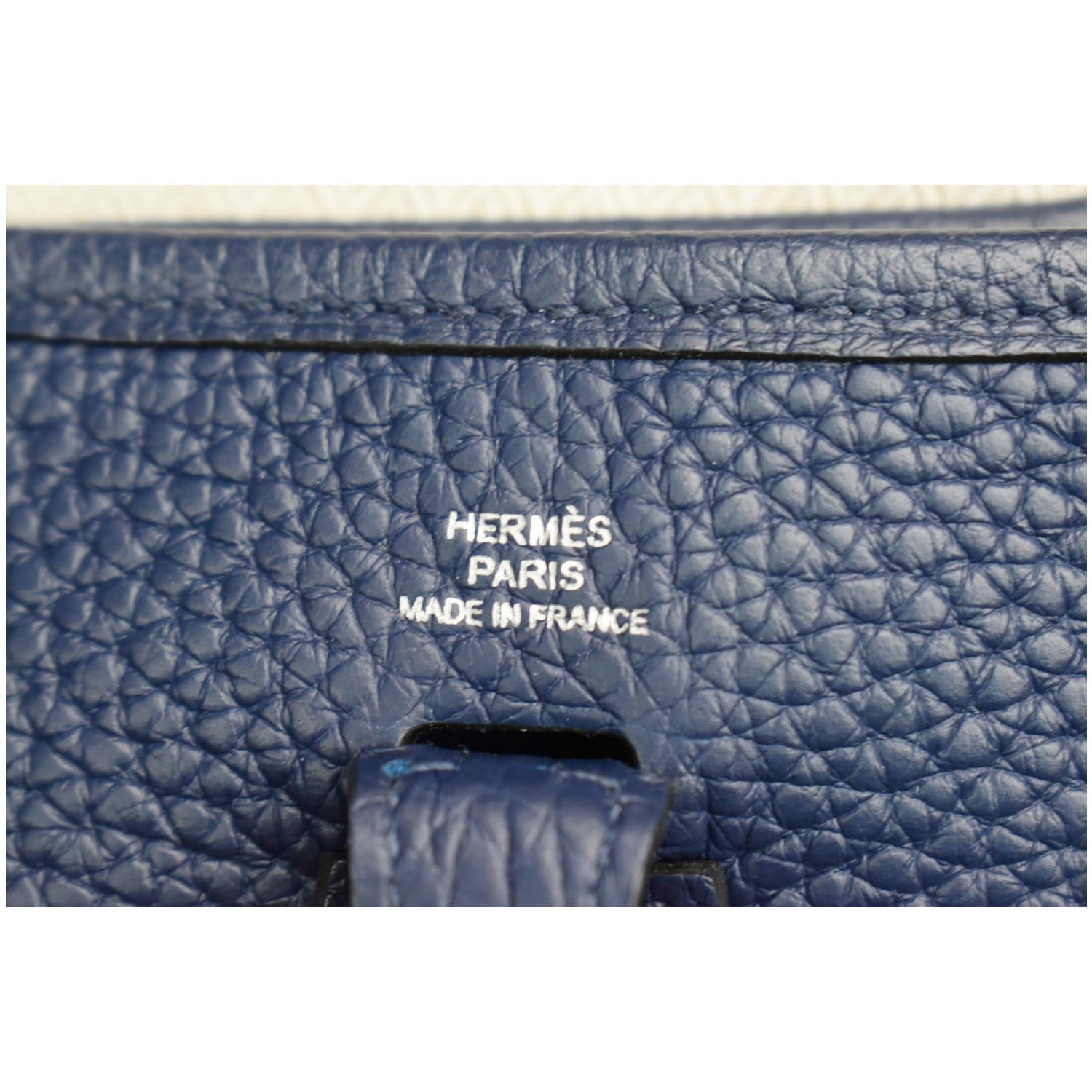 Evelyne leather crossbody bag Hermès Navy in Leather - 35514340