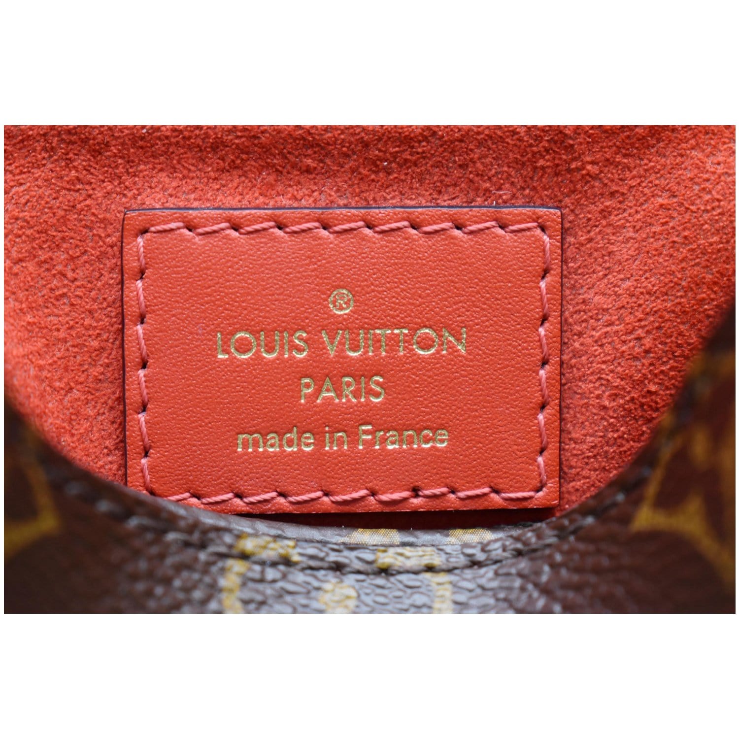 LOUIS VUITTON Flower Monogram Canvas Tote Bag Red - 10% OFF