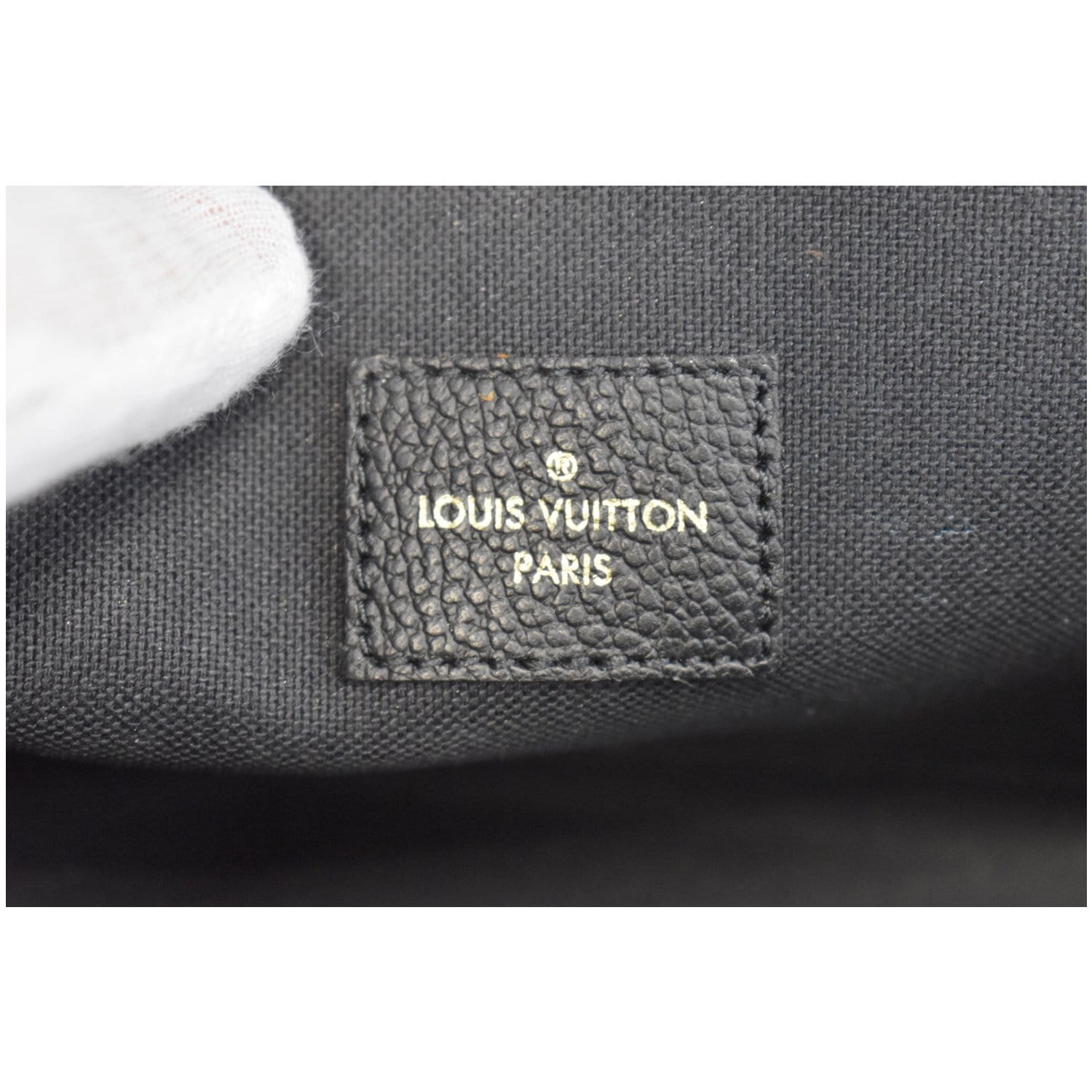 Louis Vuitton Black Monogram Empreinte Leather Pochette Felicie