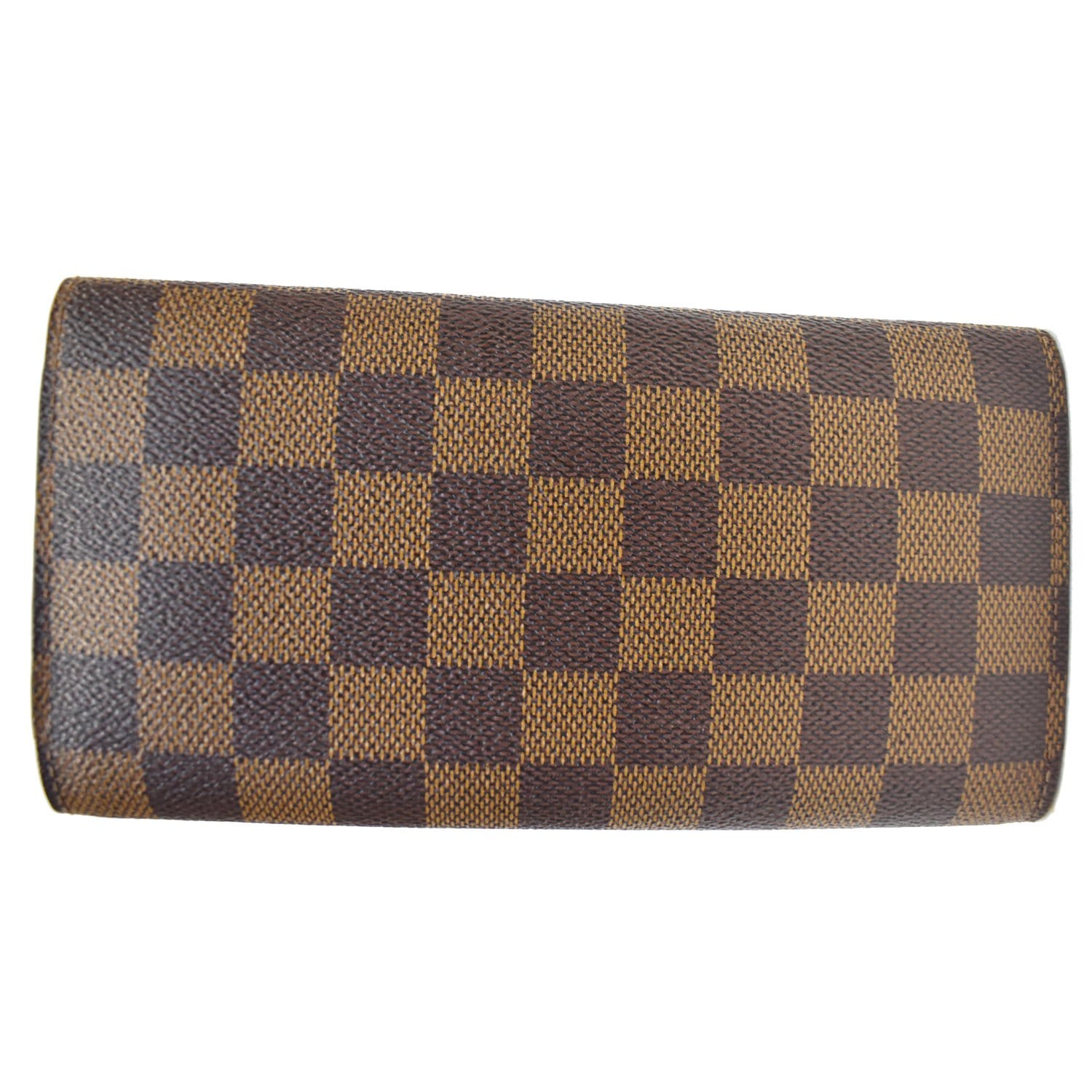 Louis Vuitton - Authenticated Emilie Wallet - Cotton Brown Gingham for Women, Very Good Condition