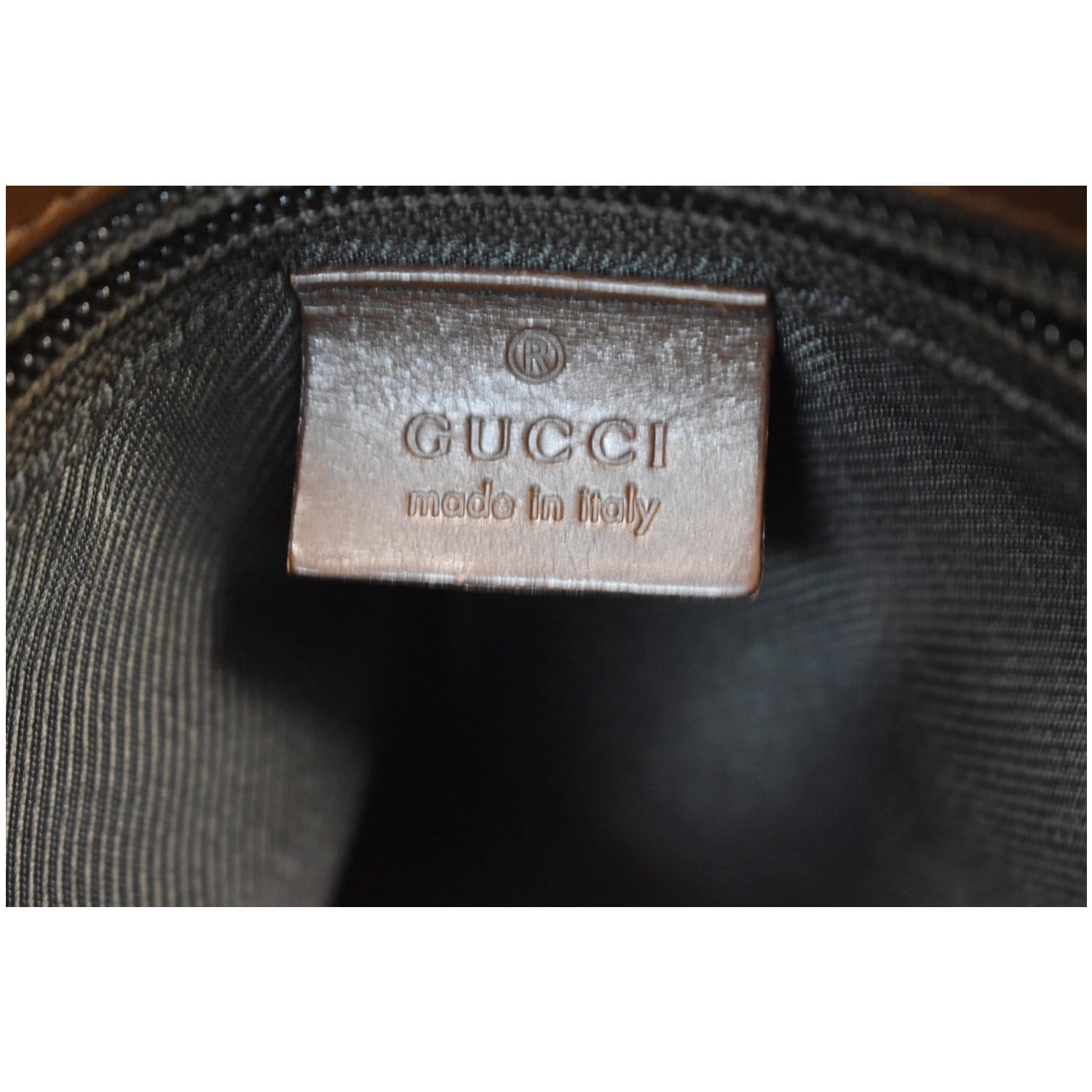 Luxury Vintage Gucci Monogram Bag in Black and Gray Color. 