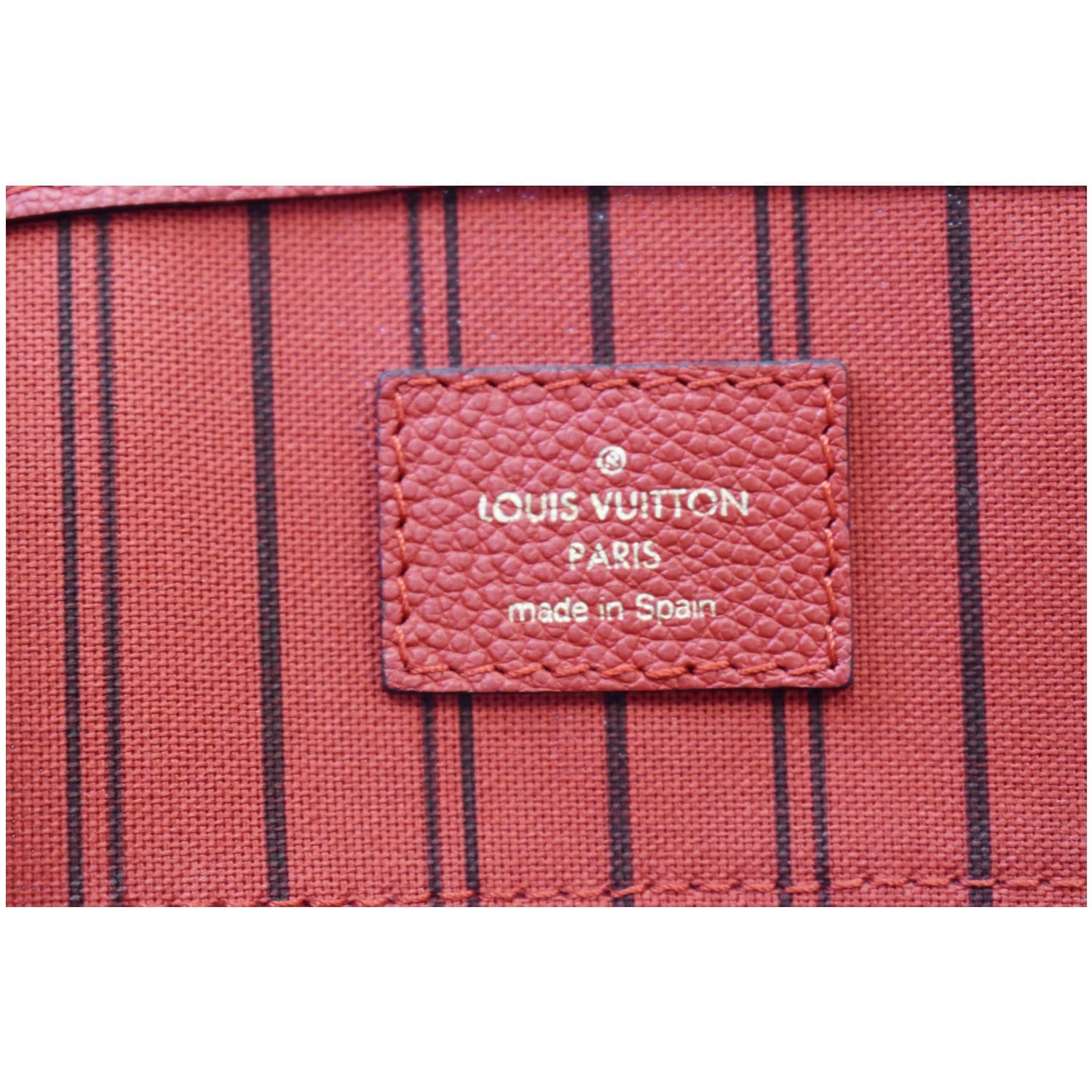 Red Louis Vuitton Monogram Empreinte Pont Neuf Mini Satchel