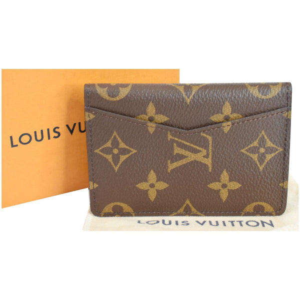 Louis Vuitton Pocket Organizer Monogram Canvas Wallet - brown color