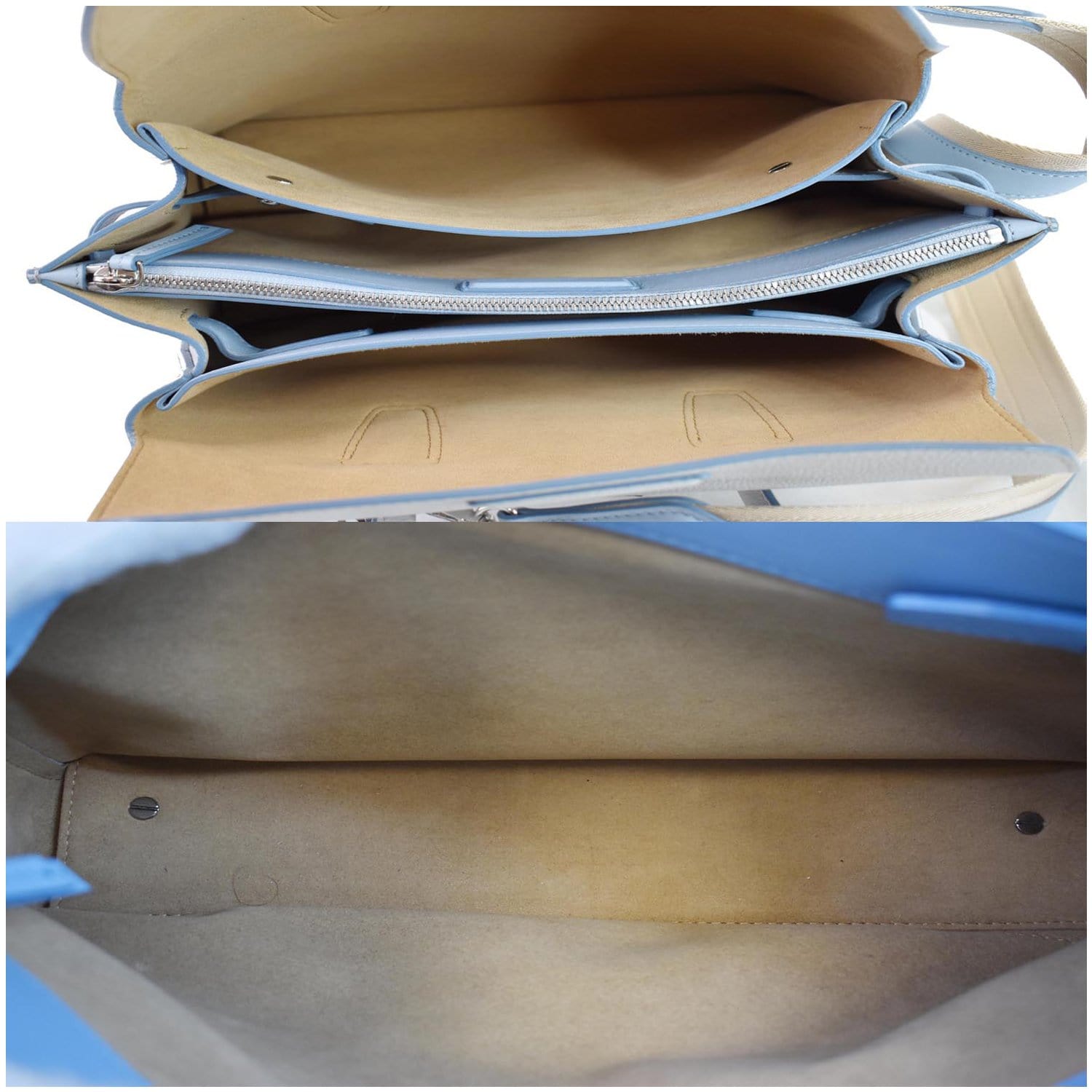Milla Medium Leather Pale Mauve Tote Bag - Seven Season