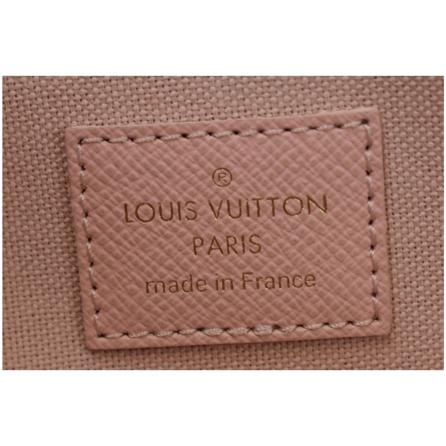 LOUIS VUITTON Damier Azur Pochette Felicie Chain Wallet Rose Ballerine  411417