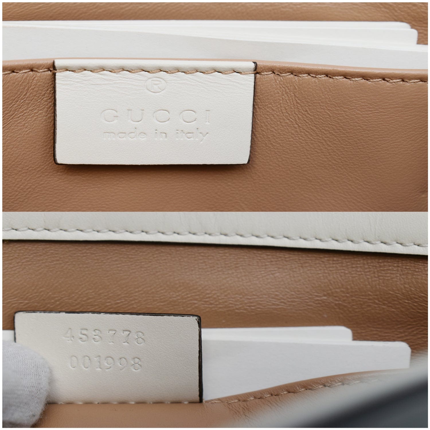 Broadway leather crossbody bag Gucci White in Leather - 16564590