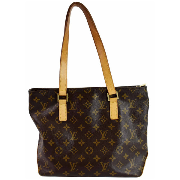 LOUIS VUITTON Cabas Piano Monogram Canvas Tote Bag Brown