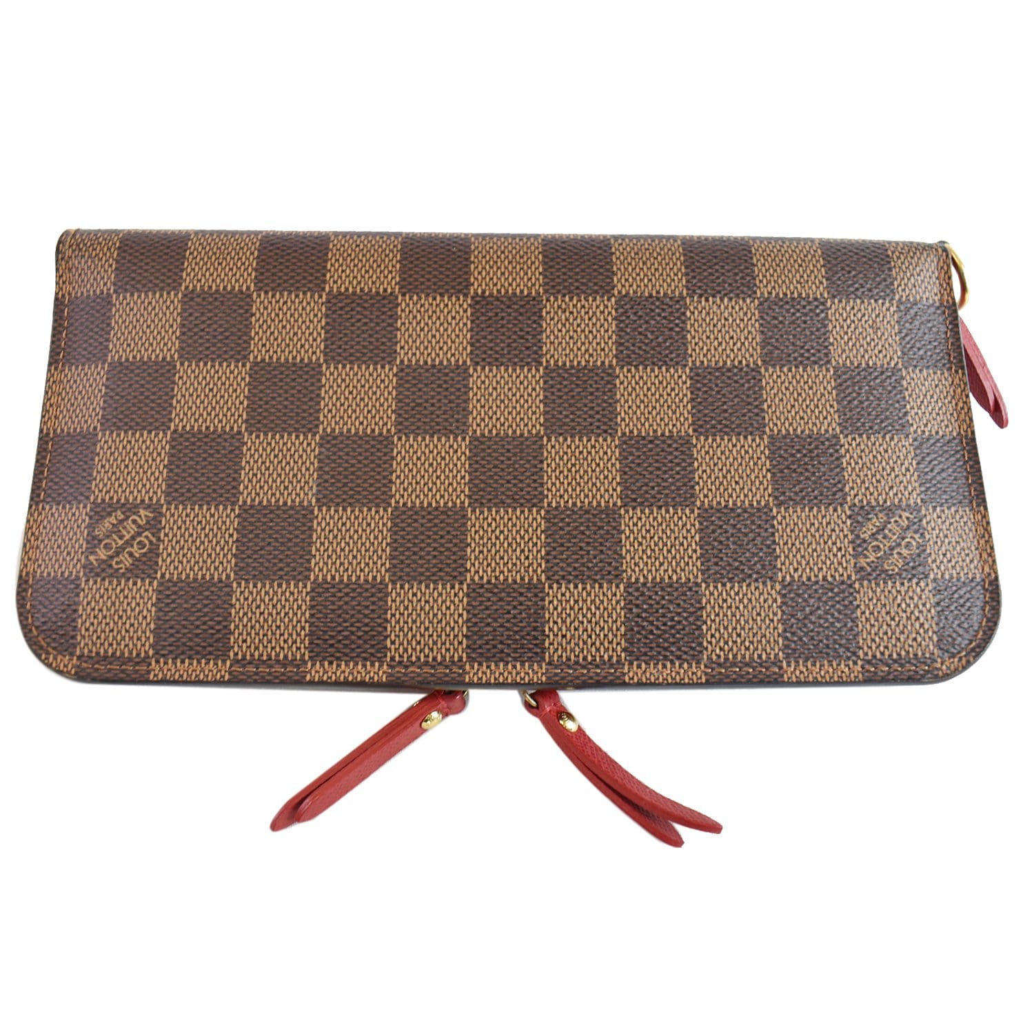 LOUIS VUITTON Insolite Damier Ebene Wallet Brown