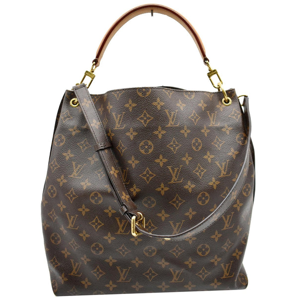 LOUIS VUITTON Metis Monogram Canvas Hobo Shoulder Bag Brown