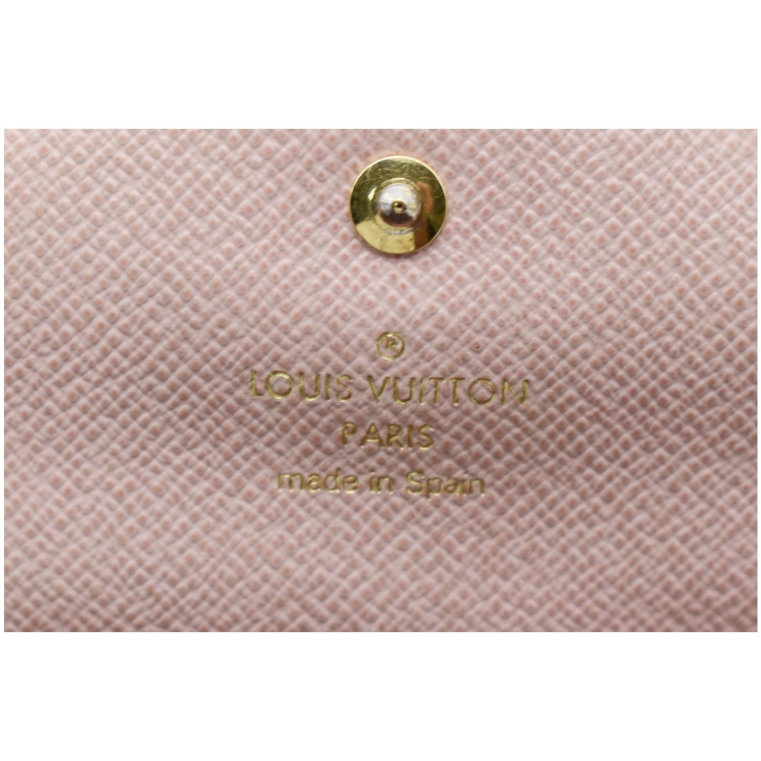 Louis Vuitton Damier Ebene Caissa Wallet Rose Ballerine Pink