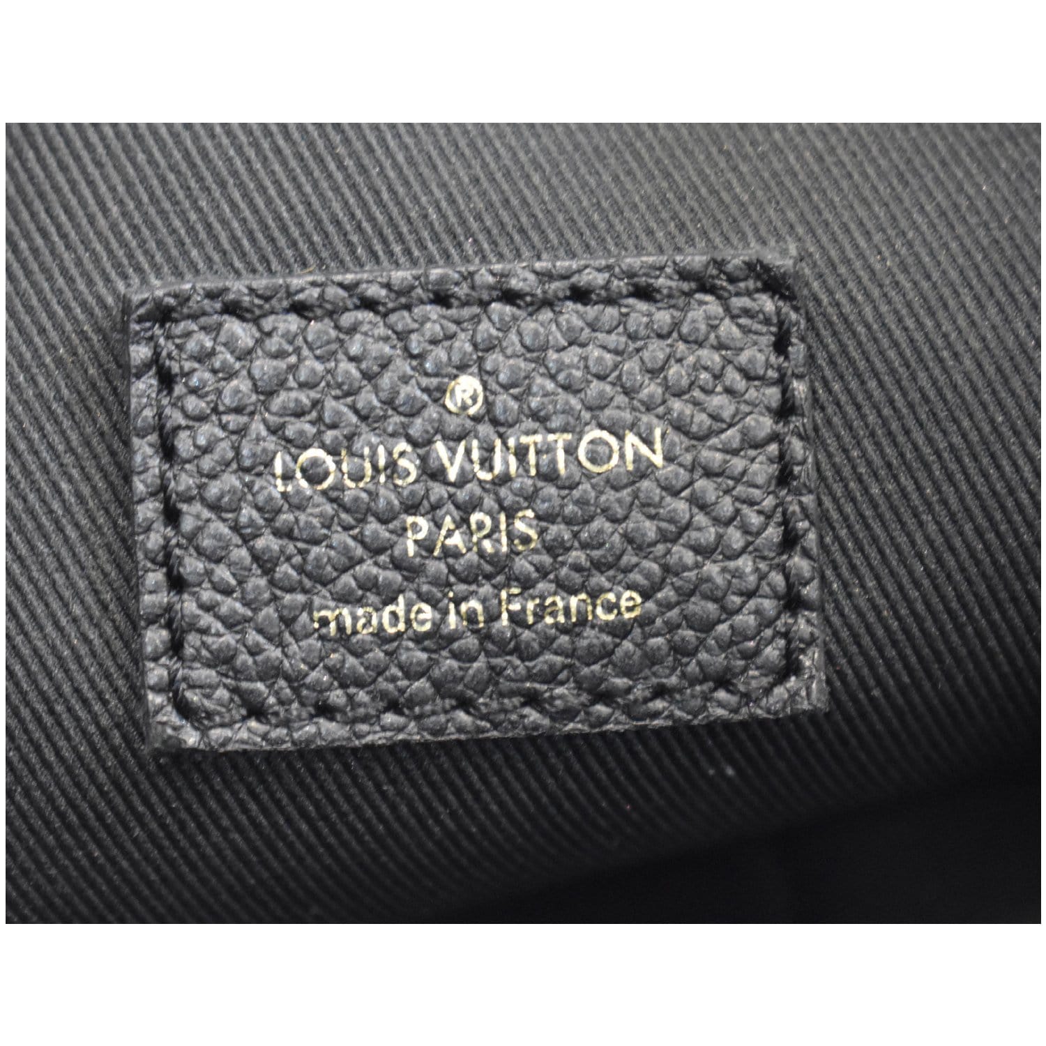 Authentic Louis Vuitton Black Monogram Empreinte Leather Ponthieu