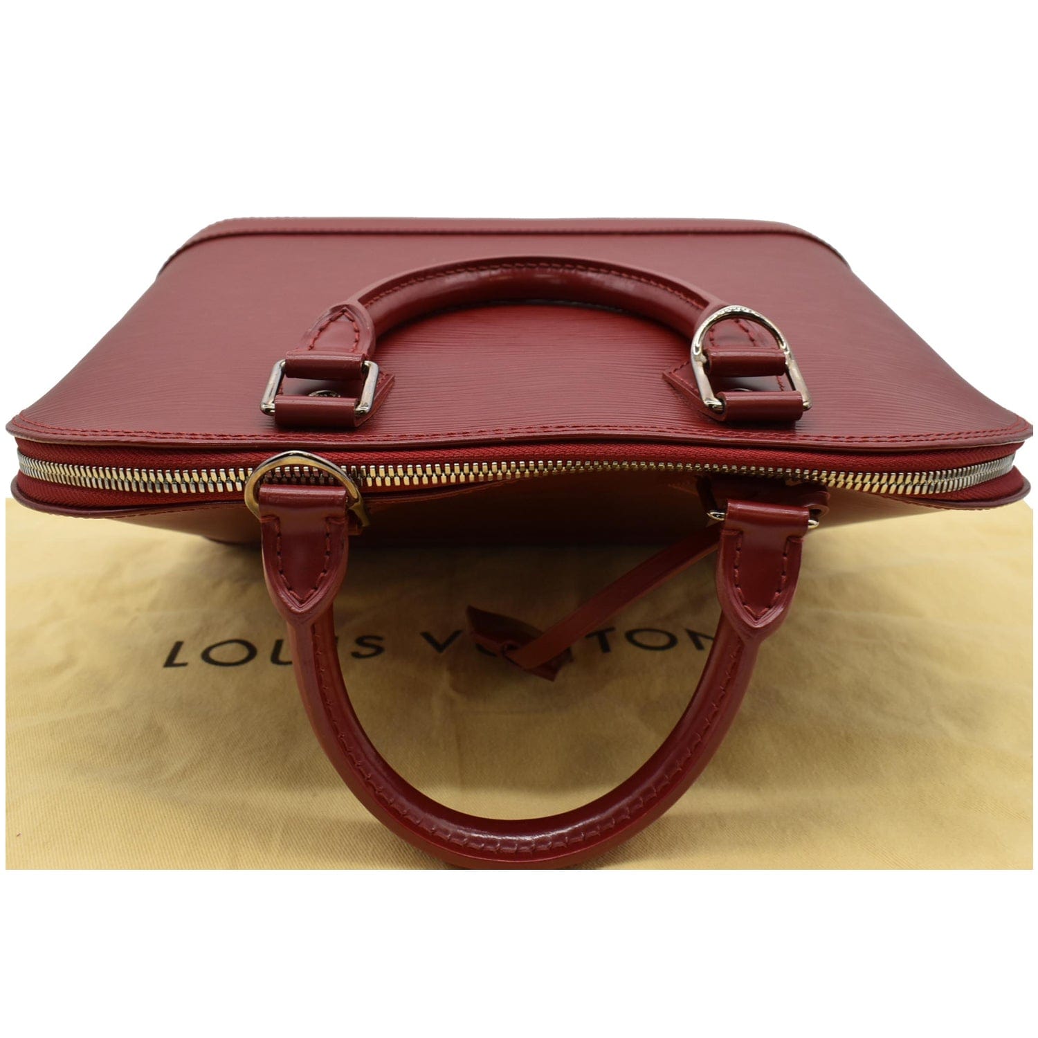 LV Alma Dark Red Epi Leather PHW Size 30 × 22 × 14 cm Made in France  Datecode FL1099 9.5/10 Excellent (minimal usual storage signs…