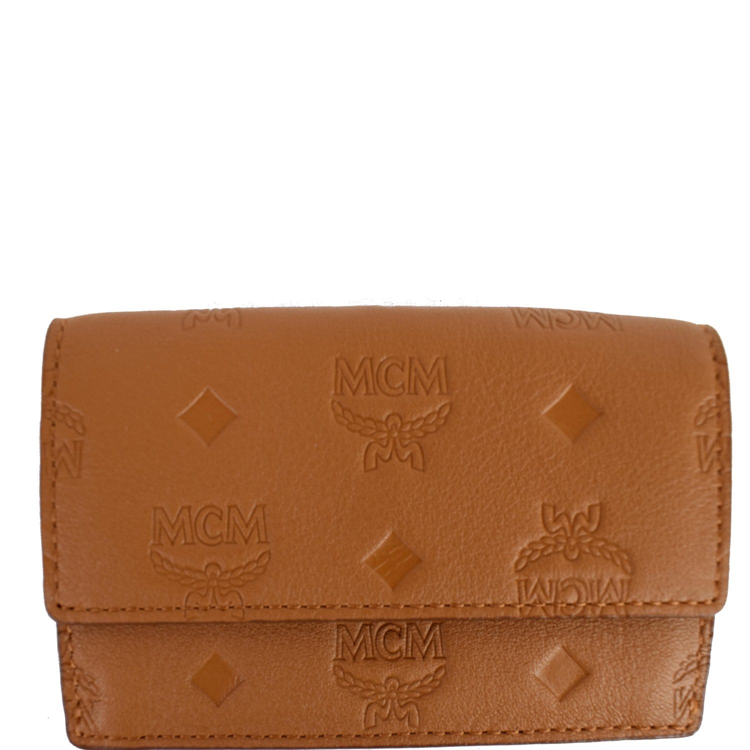 Buy MCM Brown Small Bi-fold Wallet in Visetos Original for MEN in UAE