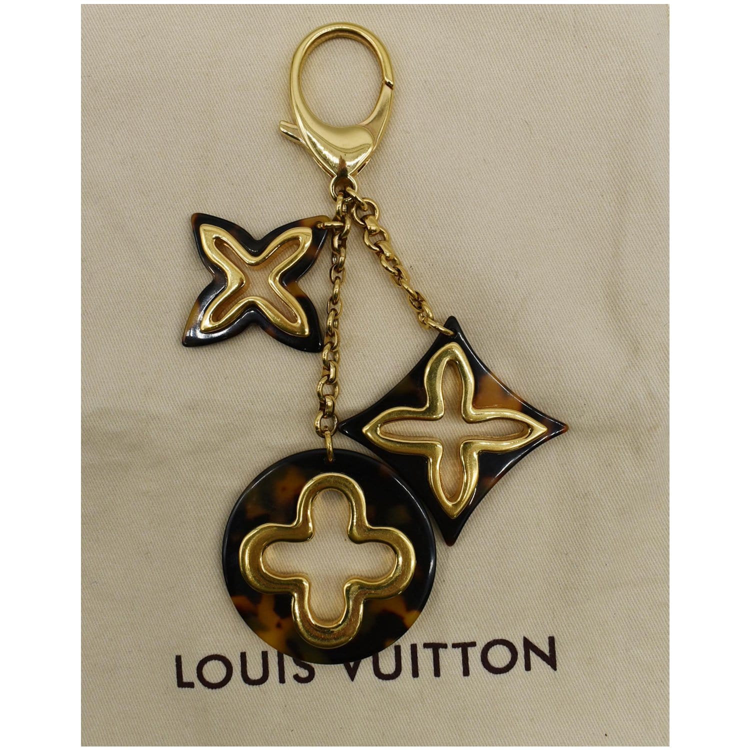 PRELOVED Louis Vuitton Insolence Bag Charm Gold Metal and Tortoise 299 –  KimmieBBags LLC