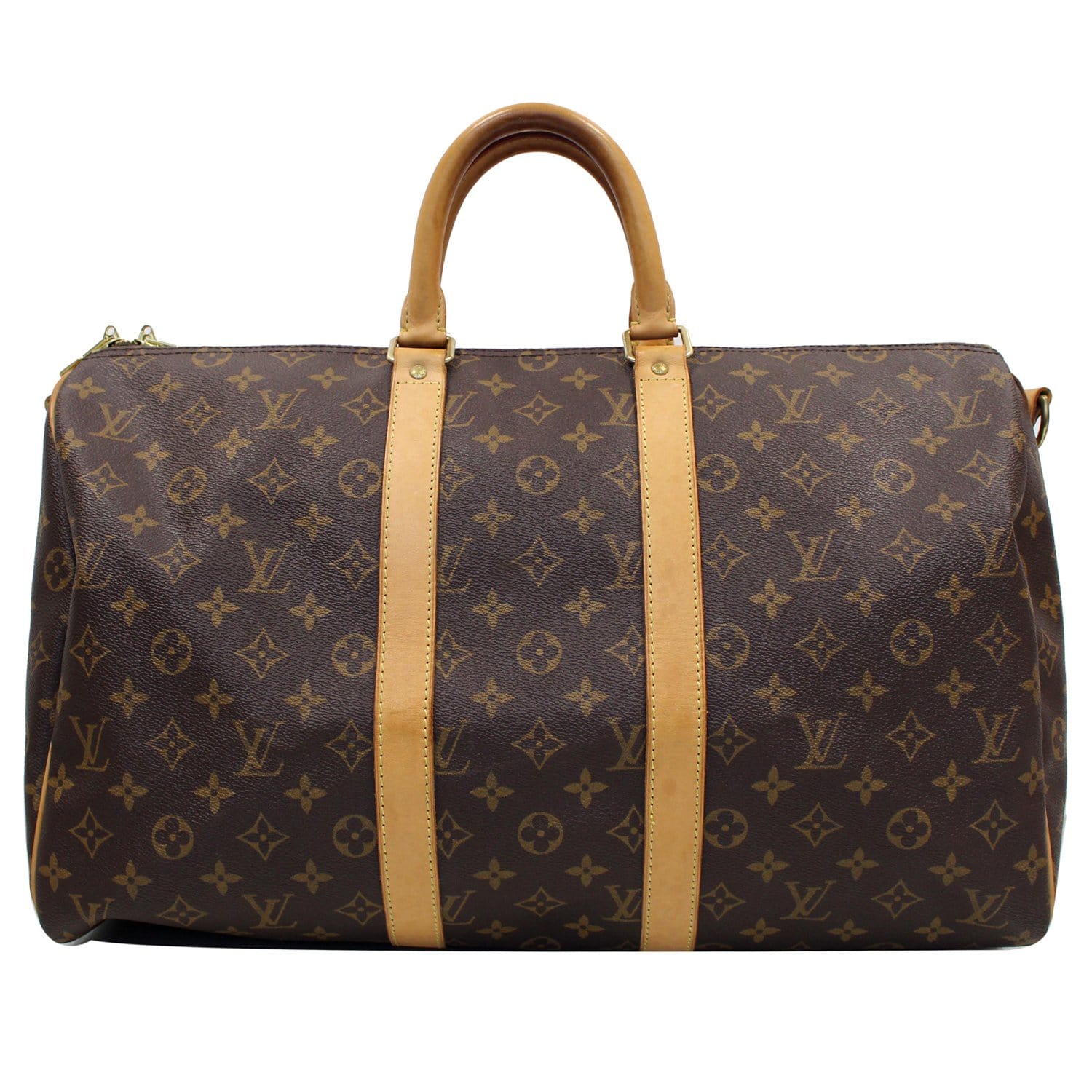 Louis Vuitton Keepall Bandoulière 45 Bag In Brown Monogram Canvas Bei -  Praise To Heaven