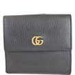 Gucci French Flap Leather Wallet Black Code 456122