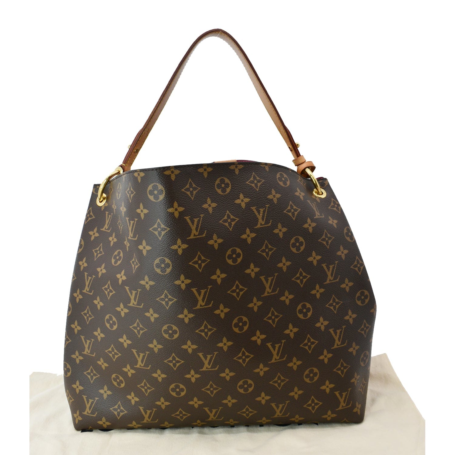 Louis Vuitton Brown Monogram Coated Canvas Graceful mm Gold Hardware, 2021, Womens Handbag