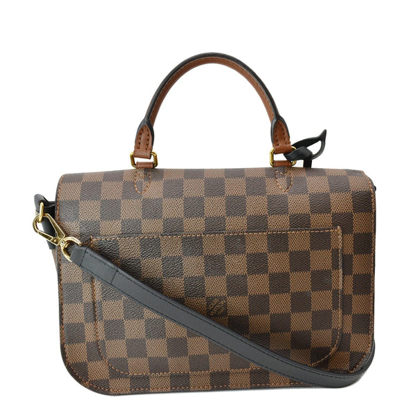 LOUIS VUITTON Beaumarchais Damier Ebene Shoulder Bag Brown