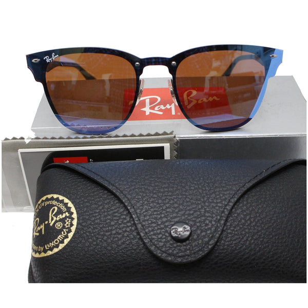 Ray-Ban Metal Sunglasses Mirrored Lens with box