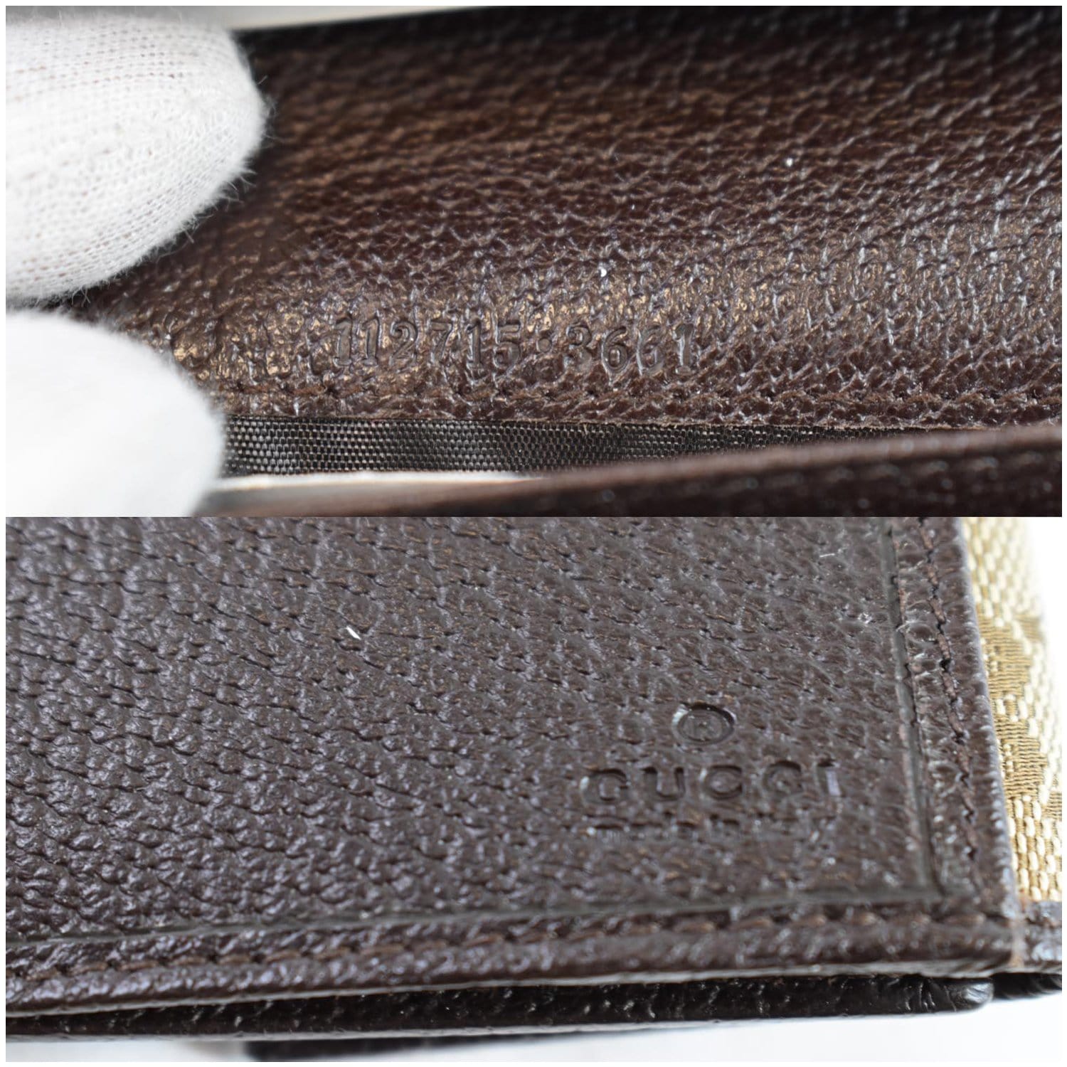 GUCCI GG Supreme Continental Flap Wallet Beige/Brown 112715