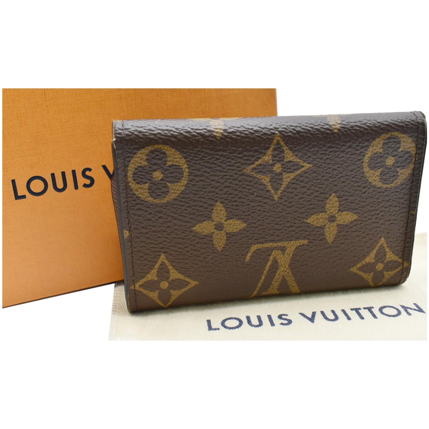 Louis Vuitton Brown Monogram Business Card Holder W /M.B. Initials – The  Closet