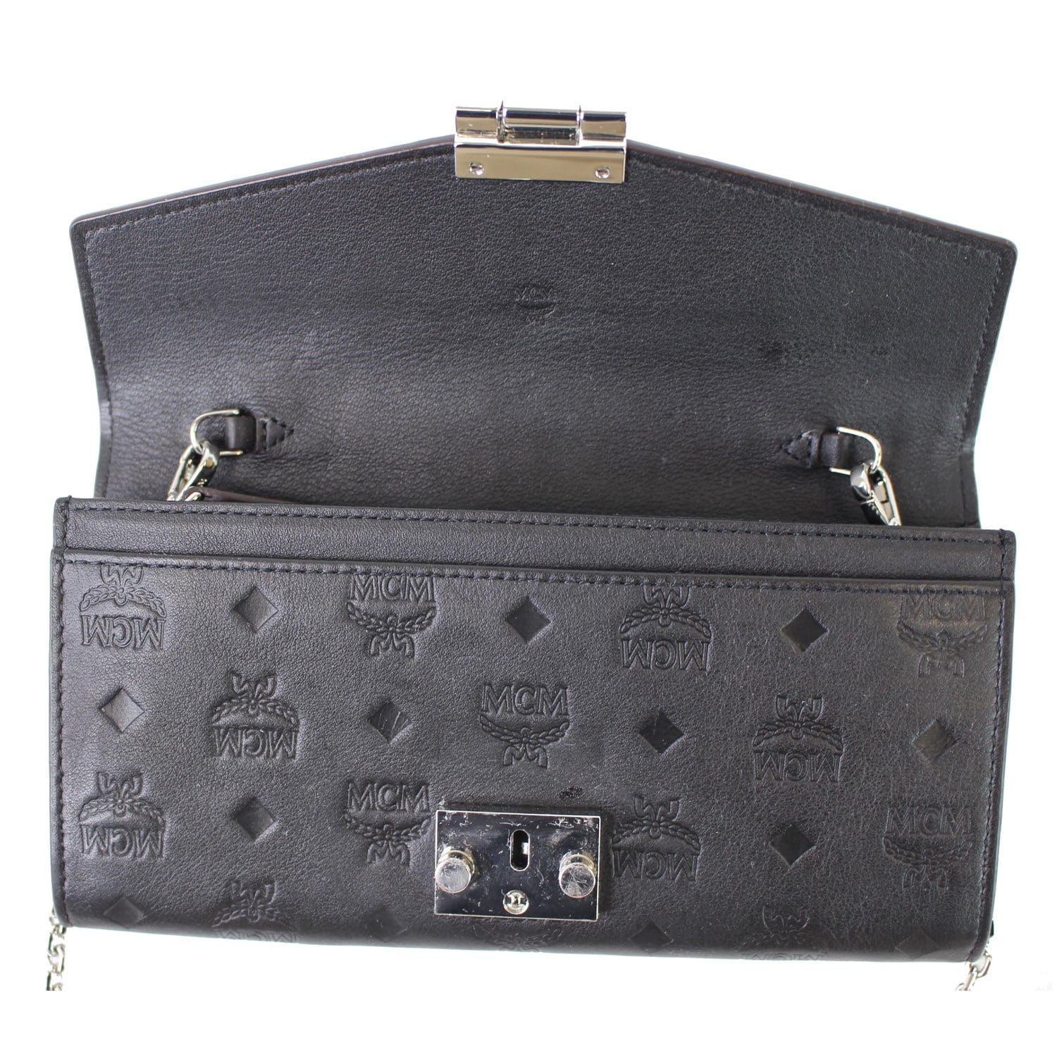 Mcm Black Leather Crossbody Bag