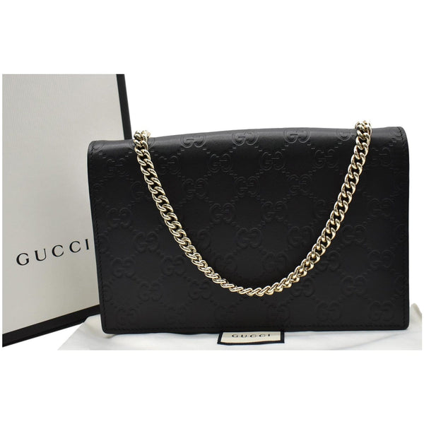 Gucci Bow Guccissima Leather Chain Wallet - Dallas Handbag