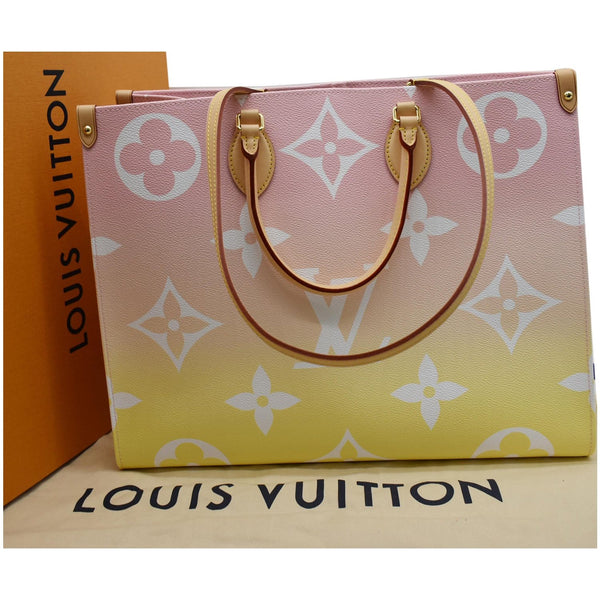 LOUIS VUITTON Pool Onthego GM Monogram Shoulder Bag Pink