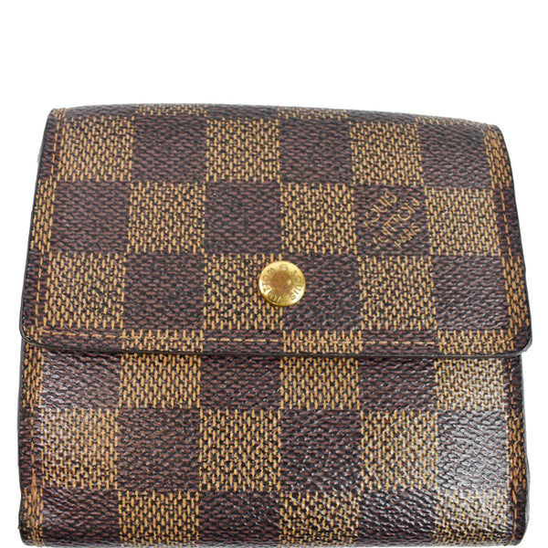 Louis Vuitton Elise Compact Damier Ebene Wallet Men