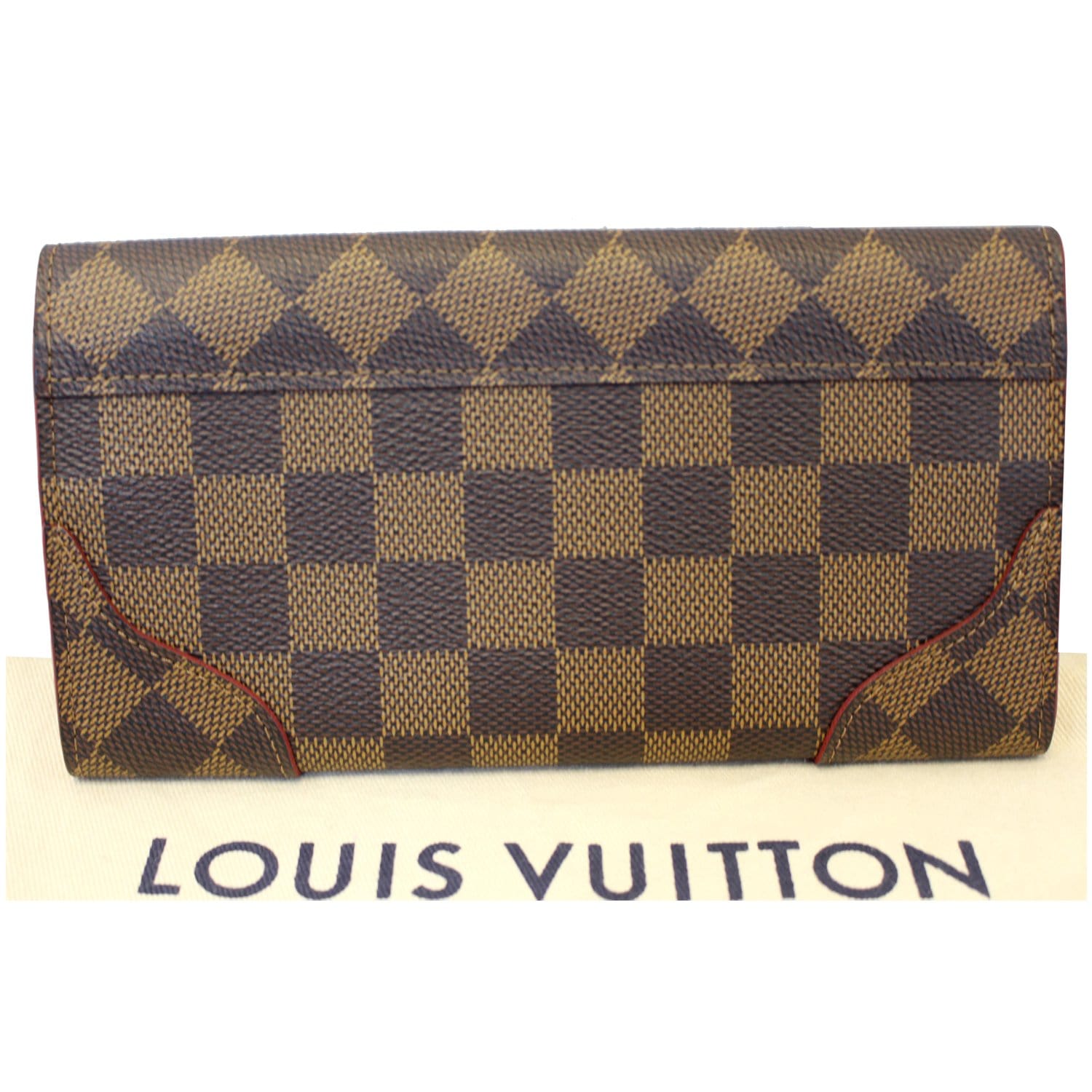 Louis Vuitton Brown, Pattern Print 2012 Damier Ebene International Wallet