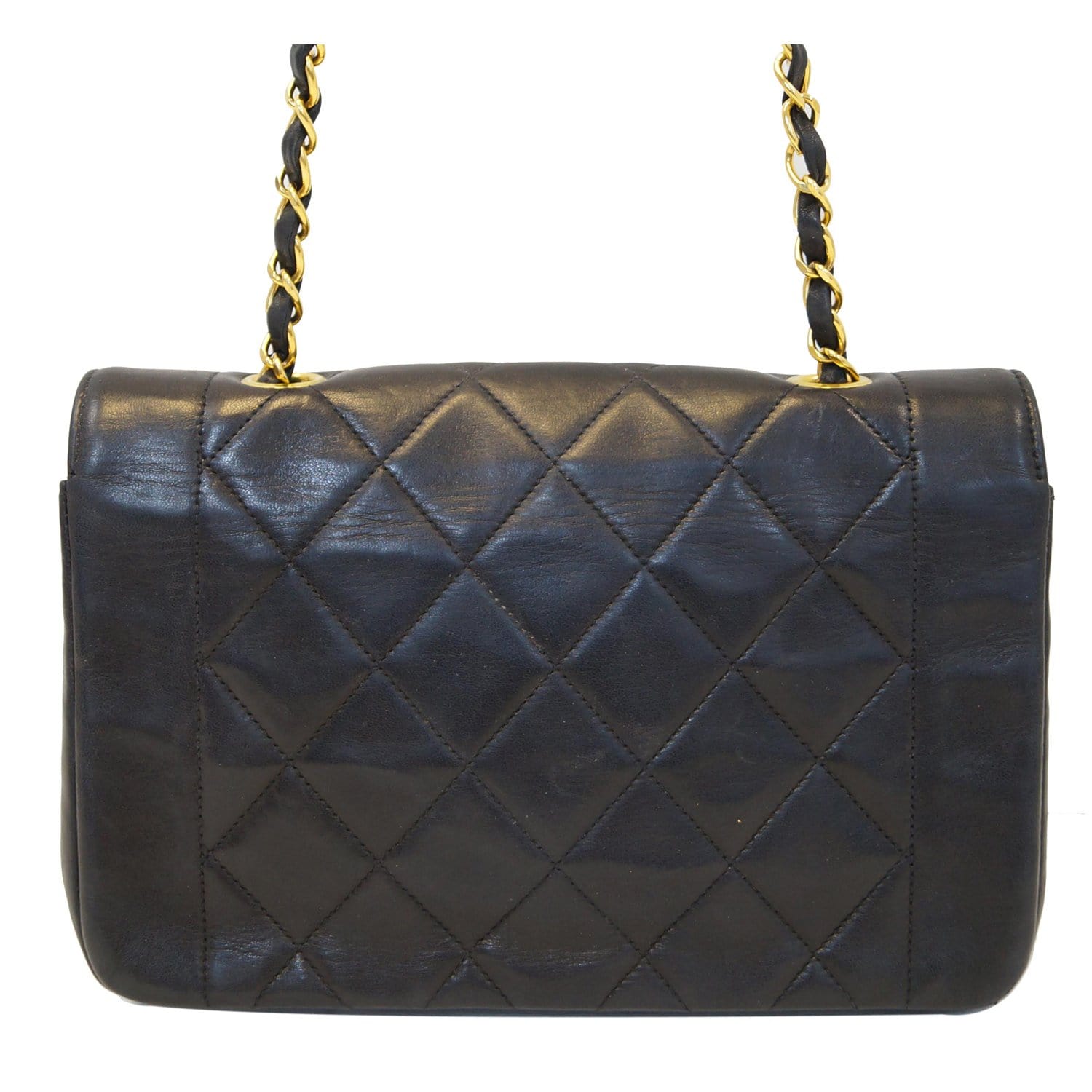 Chanel Black Quilted Lambskin Diana Flap Medium Q6B0MW1IK0234