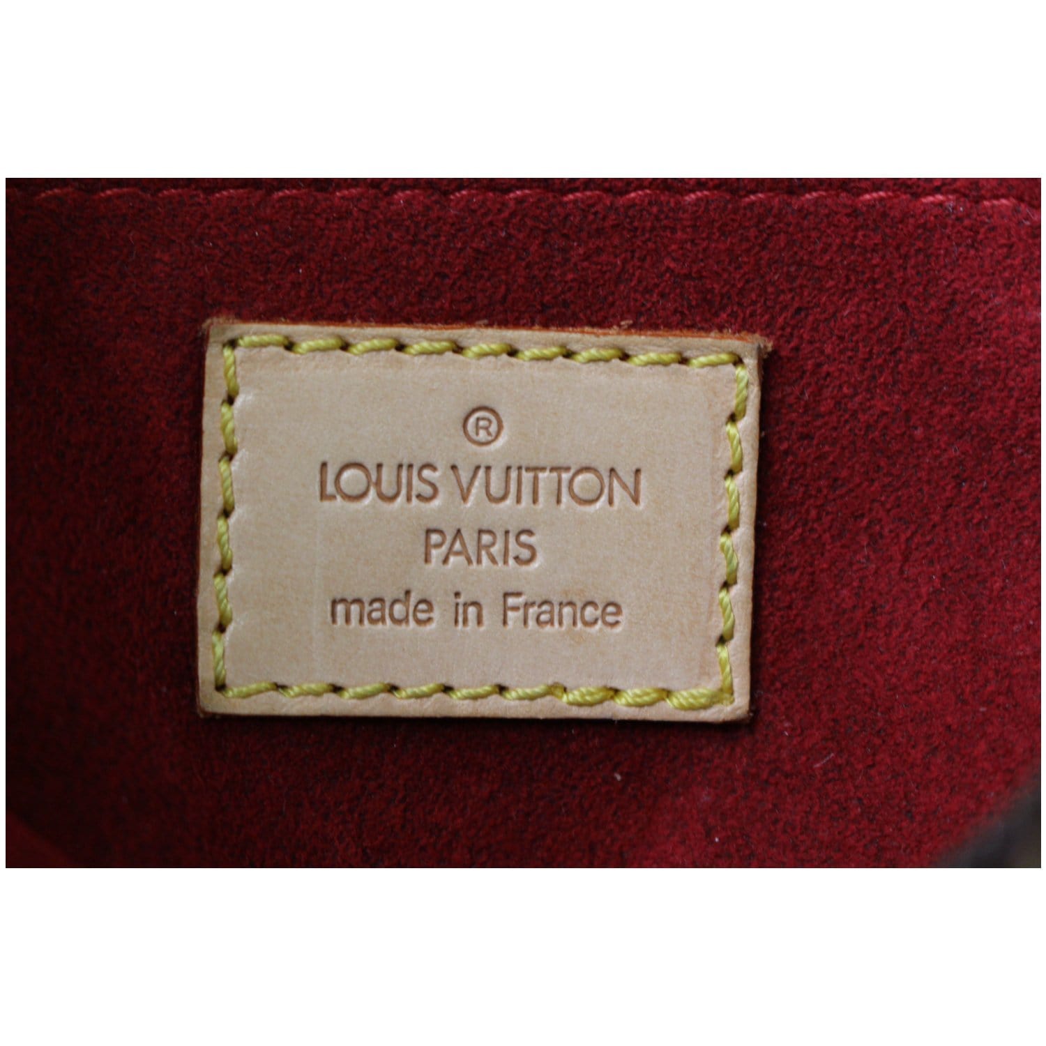 Croissant cloth handbag Louis Vuitton Brown in Cloth - 19720867