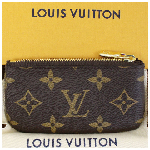 LOUIS VUITTON Pochette Key Cles Monogram Canvas Coin Case-US