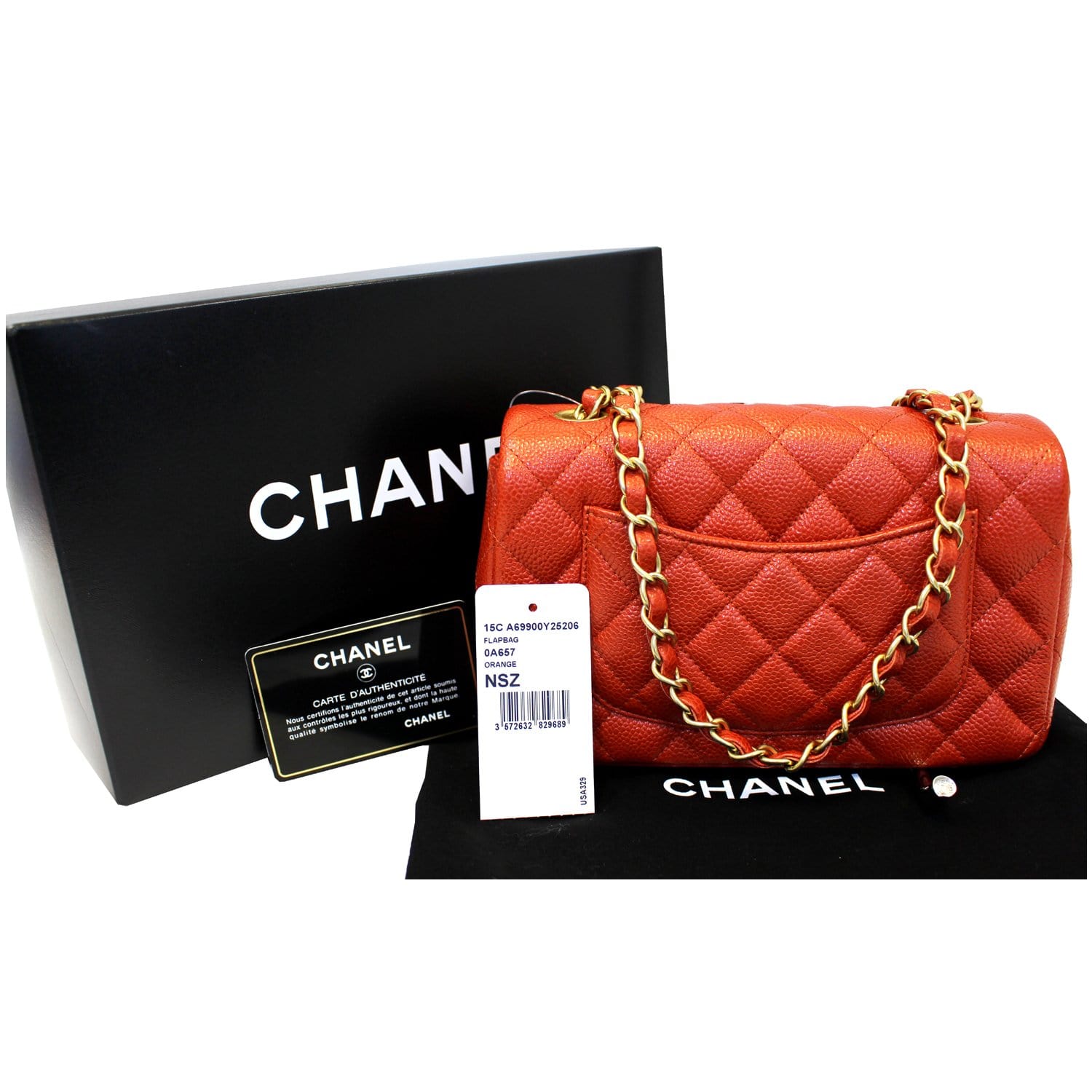 Rare* Chanel Red Small Classic Double Flap Bag In Caviar Leather With – Bags  Of Personality